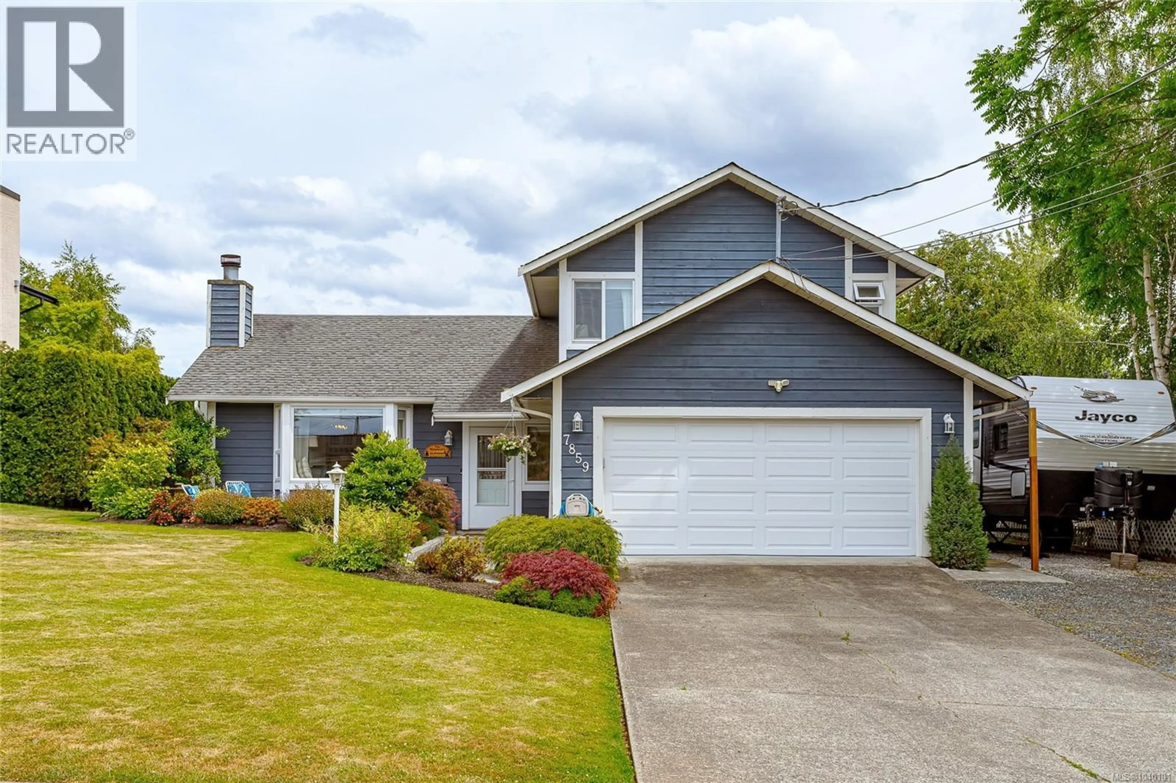Home with vinyl exterior material, street for 7859 SIMPSON ROAD, Central Saanich British Columbia V8M2H3