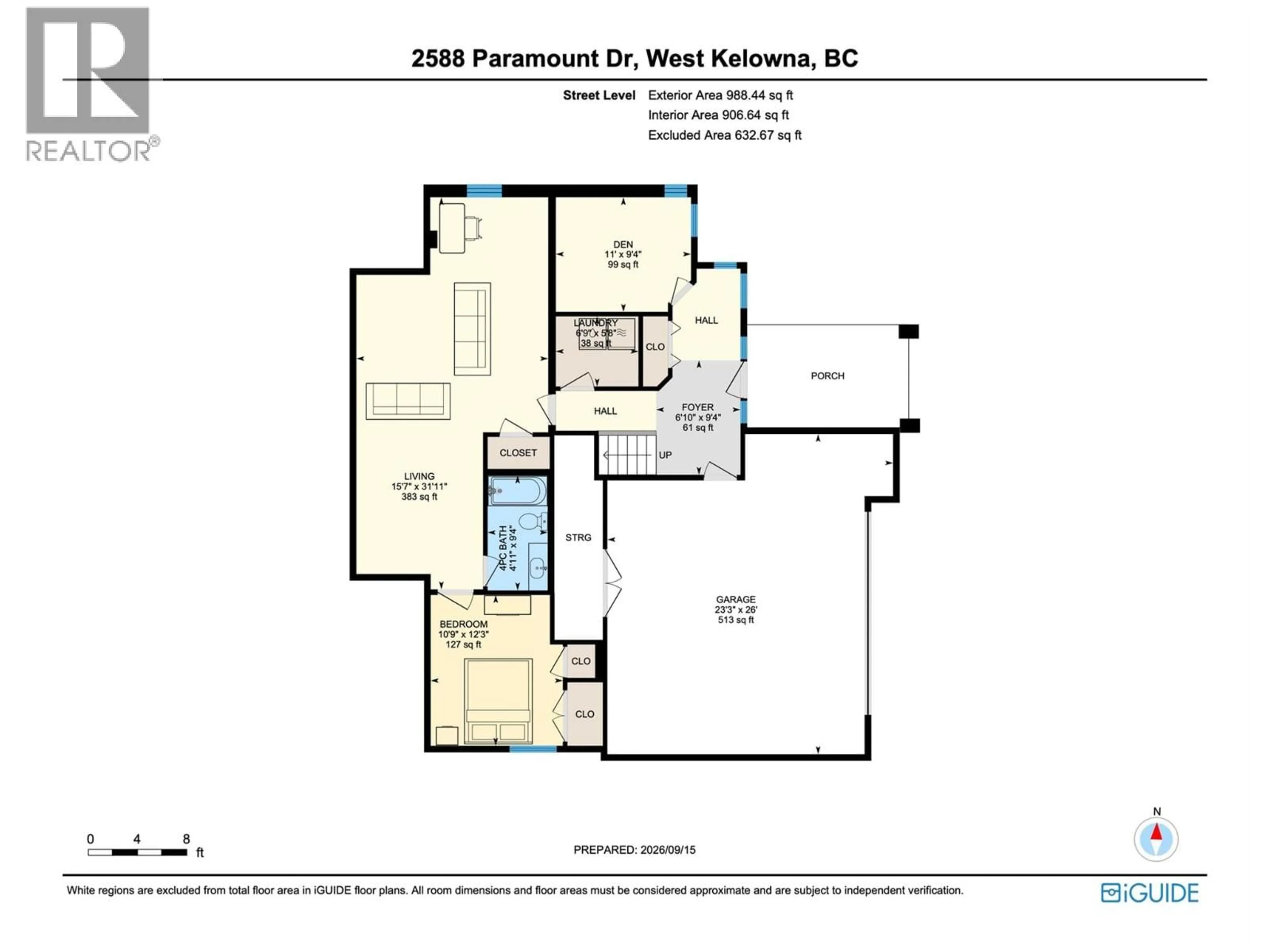 Floor plan for 2588 PARAMOUNT DRIVE, West Kelowna British Columbia V4T3M6