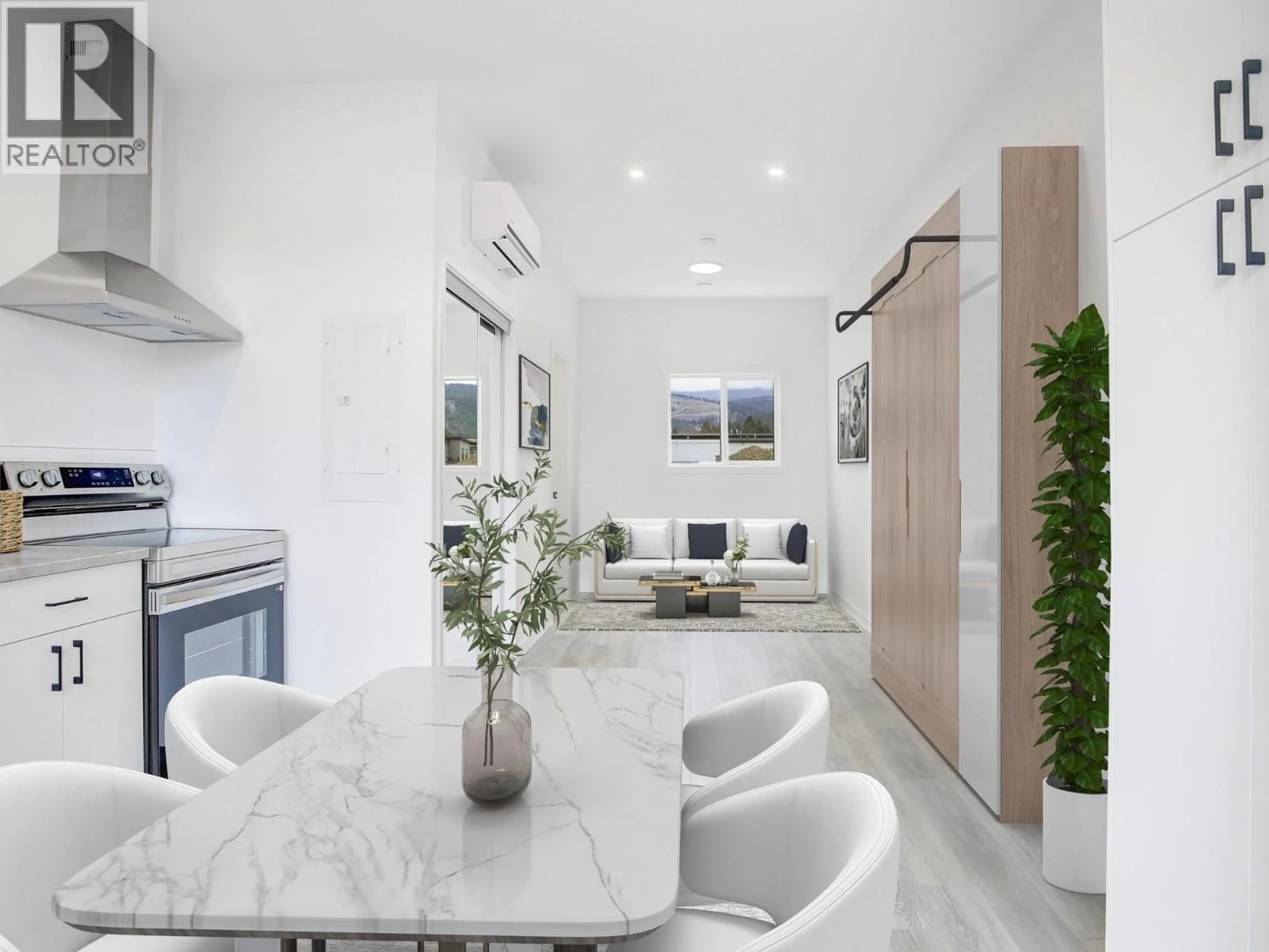 Contemporary kitchen, ceramic/tile floor for 208A - 12204 WESTSIDE ROAD, Vernon British Columbia V1H2A4