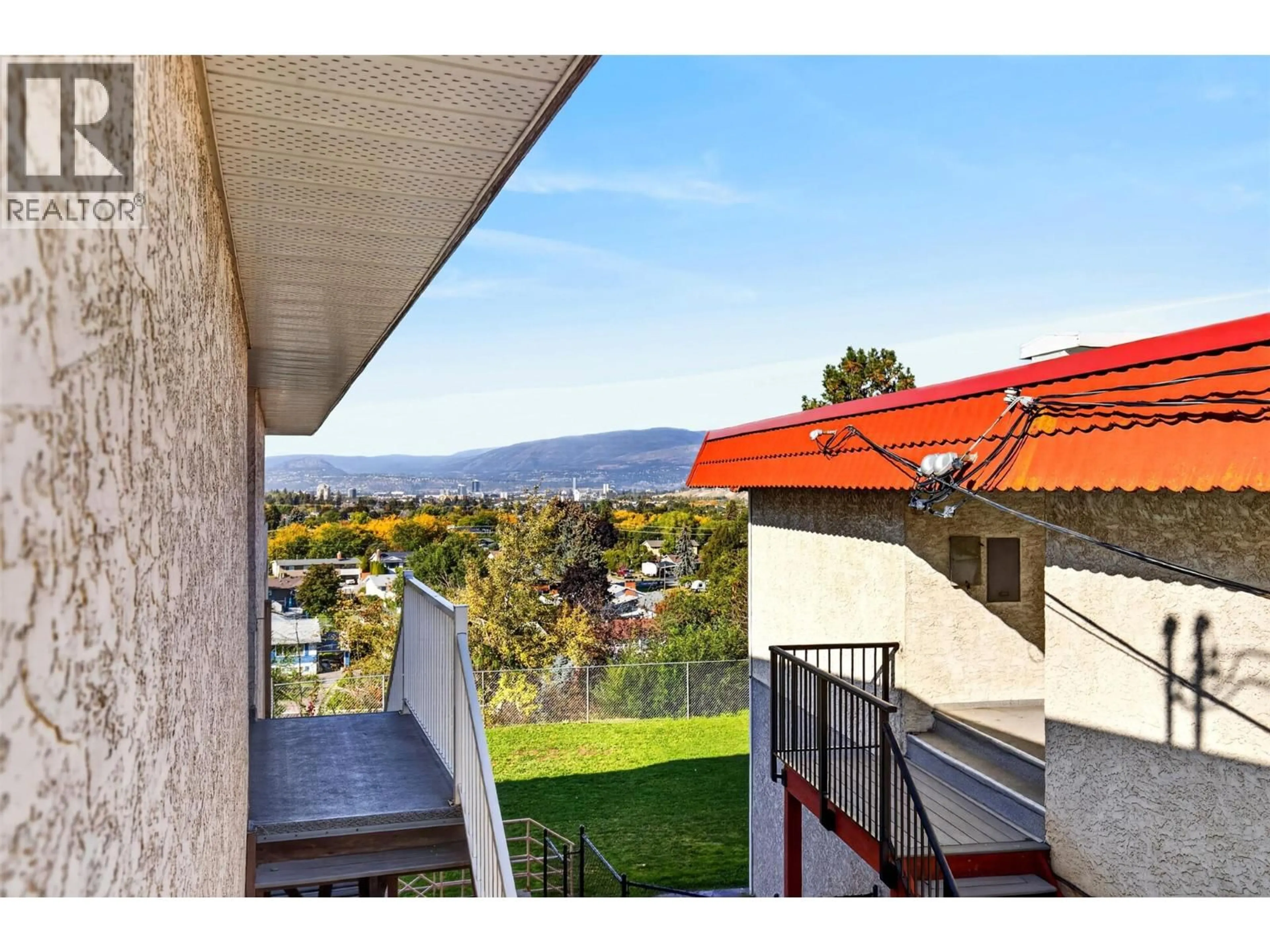 A pic from outside/outdoor area/front of a property/back of a property/a pic from drone, mountain view for 14 - 445 HOLBROOK ROAD WEST, Kelowna British Columbia V1X1S4