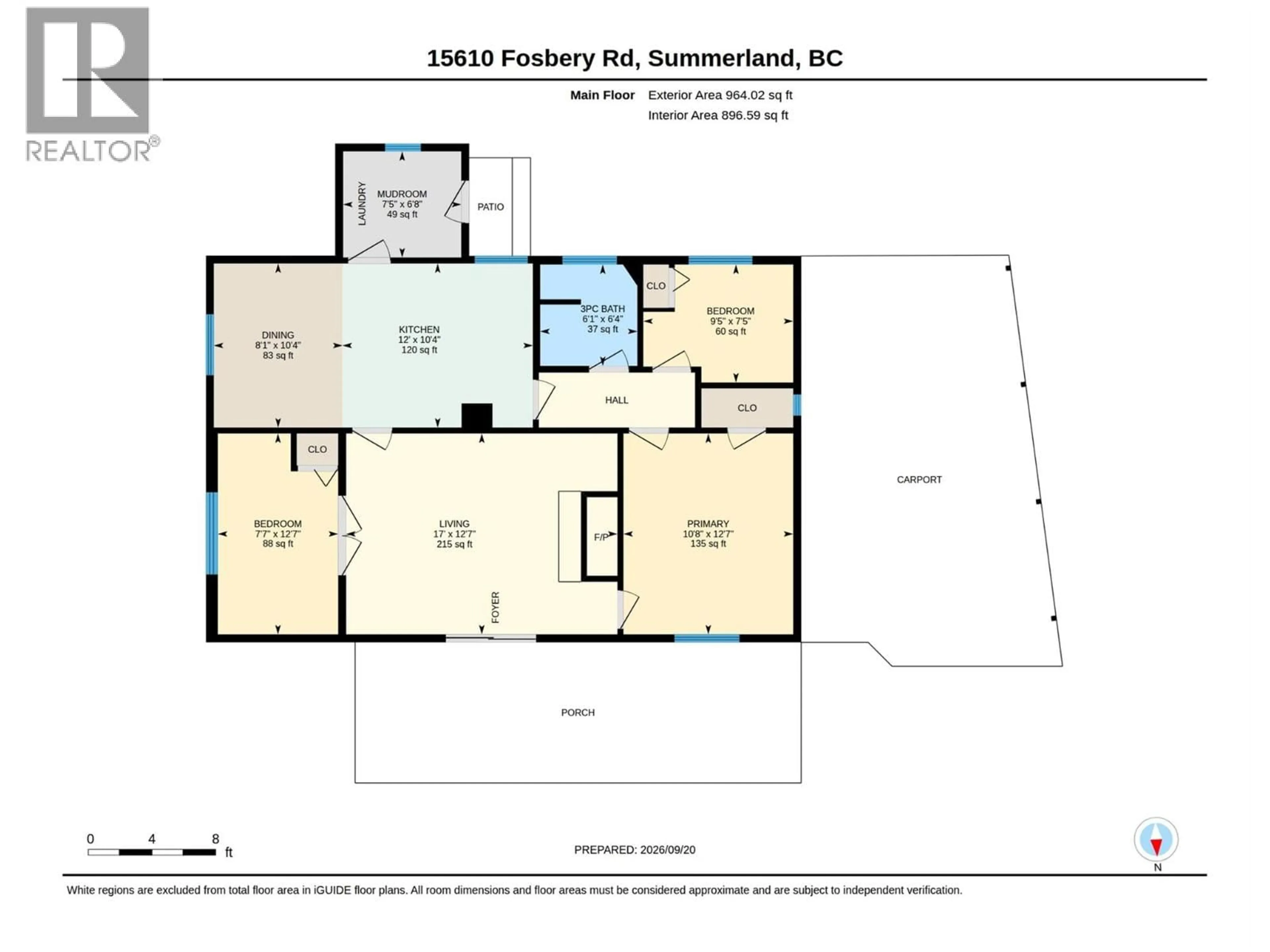 Floor plan for 15610 FOSBERY ROAD, Summerland British Columbia V0H1Z6