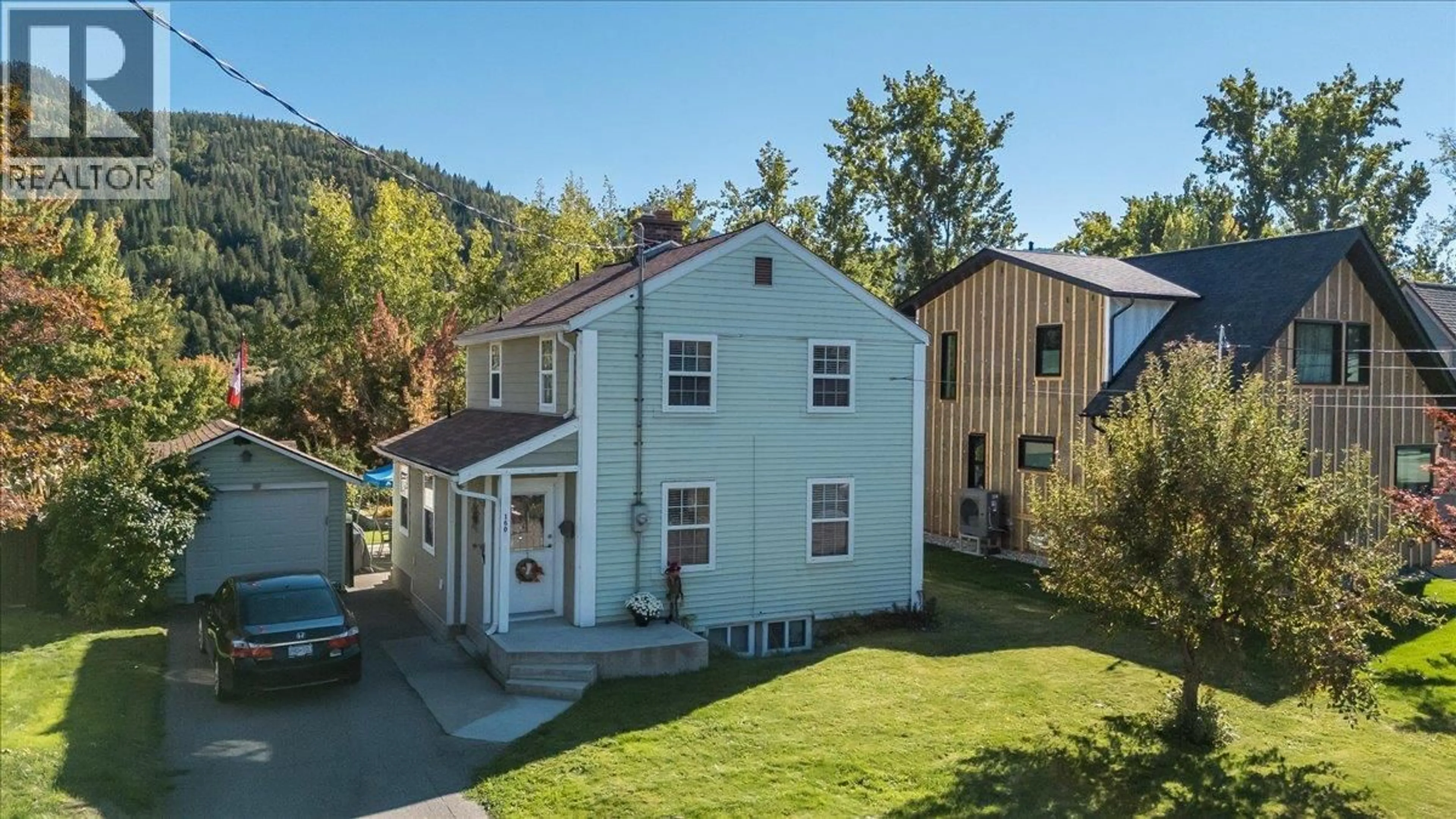A pic from outside/outdoor area/front of a property/back of a property/a pic from drone, unknown for 160 OXFORD ROAD, Warfield British Columbia V1R2T3