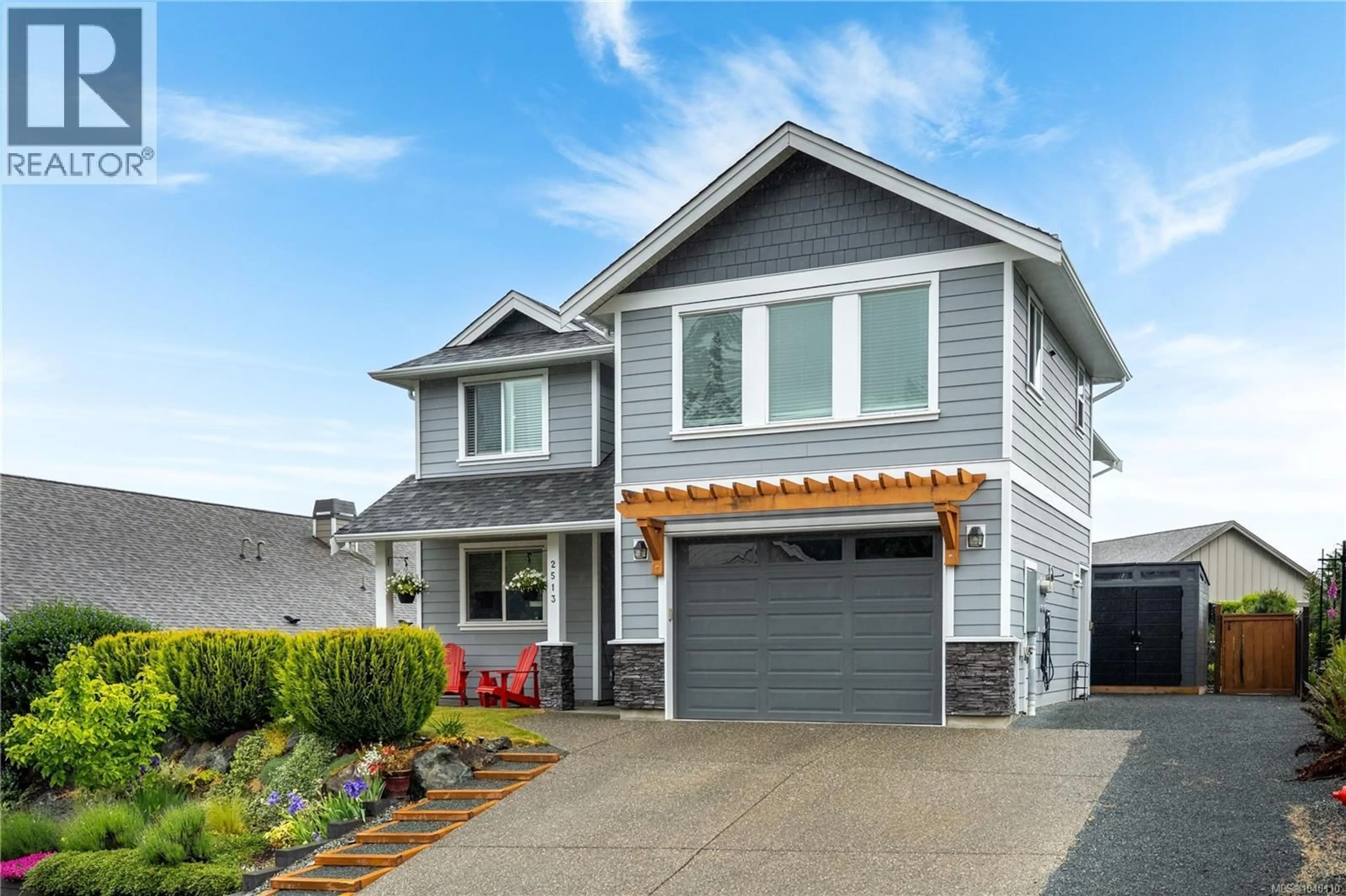 Home with vinyl exterior material, street for 2513 WEST TRAIL COURT, Sooke British Columbia V9Z1P3