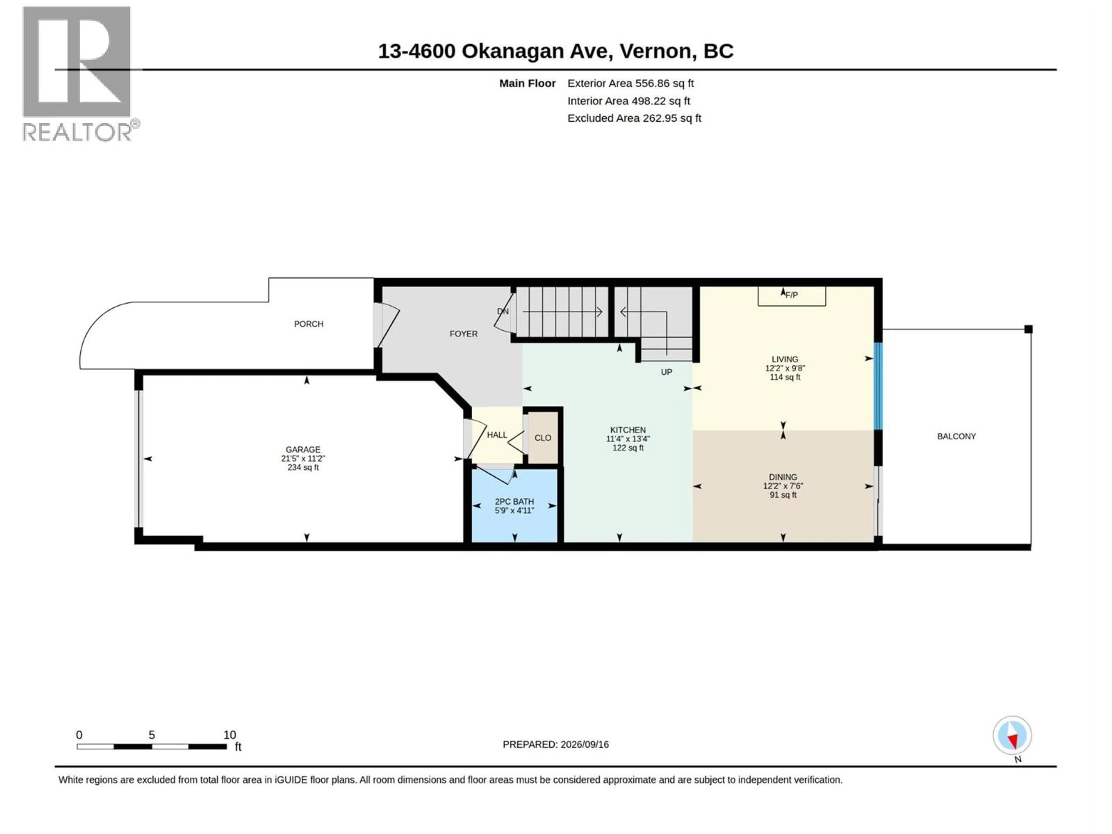 Floor plan for 13 - 4600 OKANAGAN AVENUE, Vernon British Columbia V1T0A8