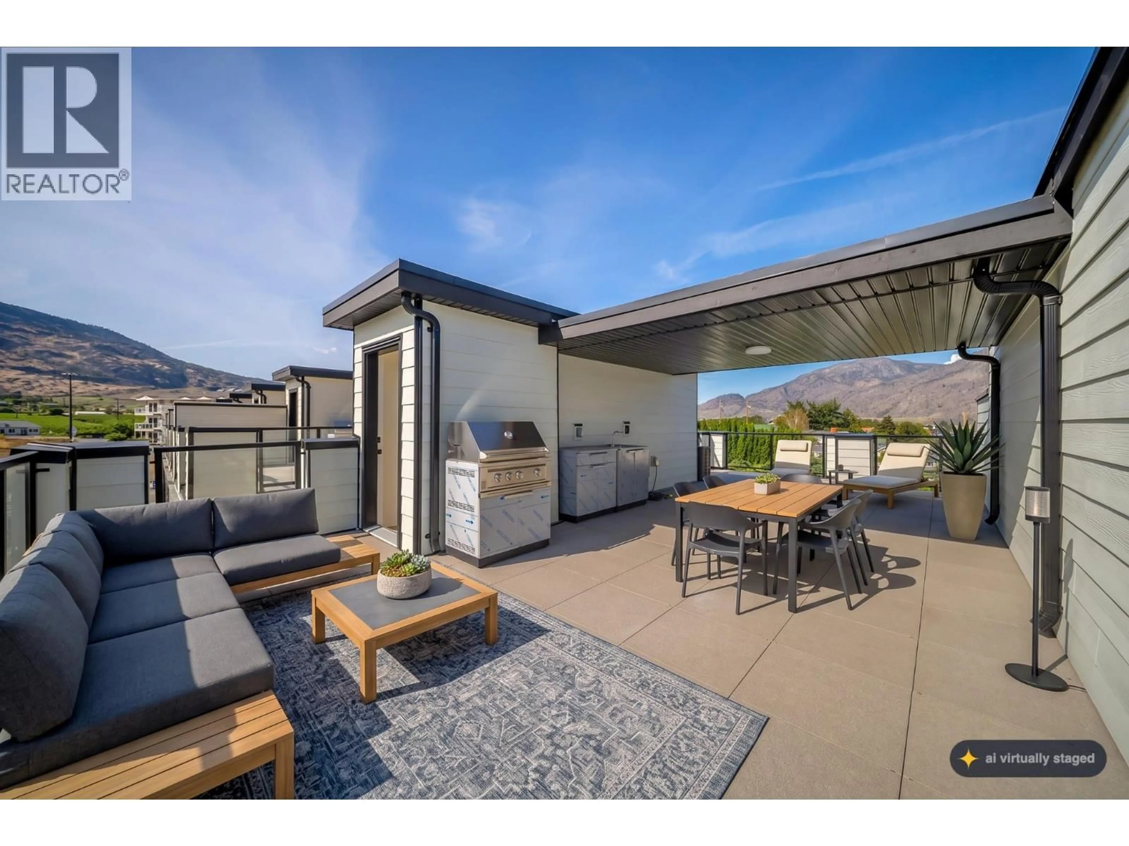 Patio, mountain view for 8 - 4601 97 STREET, Osoyoos British Columbia V0H1V1