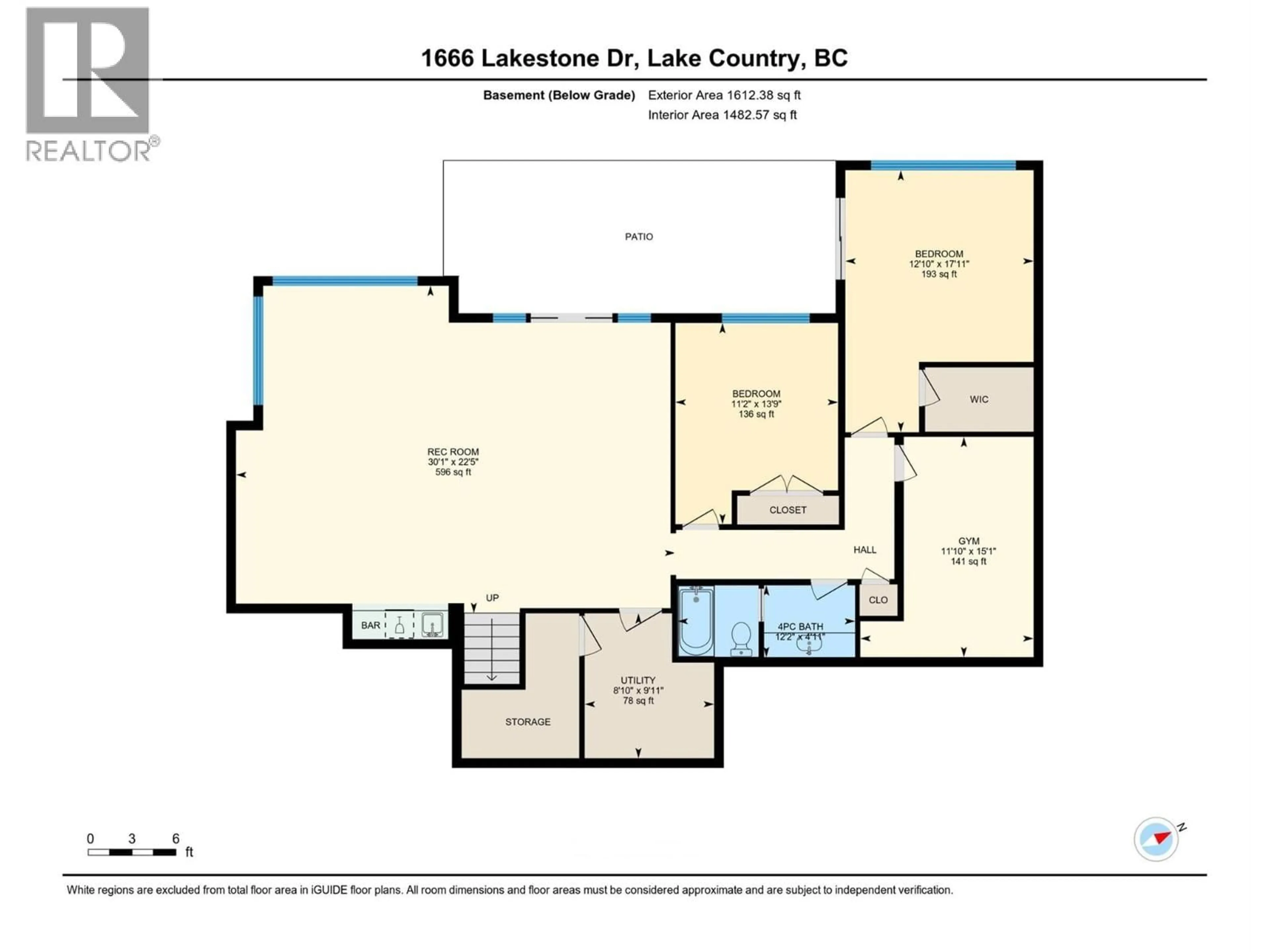 Floor plan for 1666 LAKESTONE DRIVE, Lake Country British Columbia V4V2T4