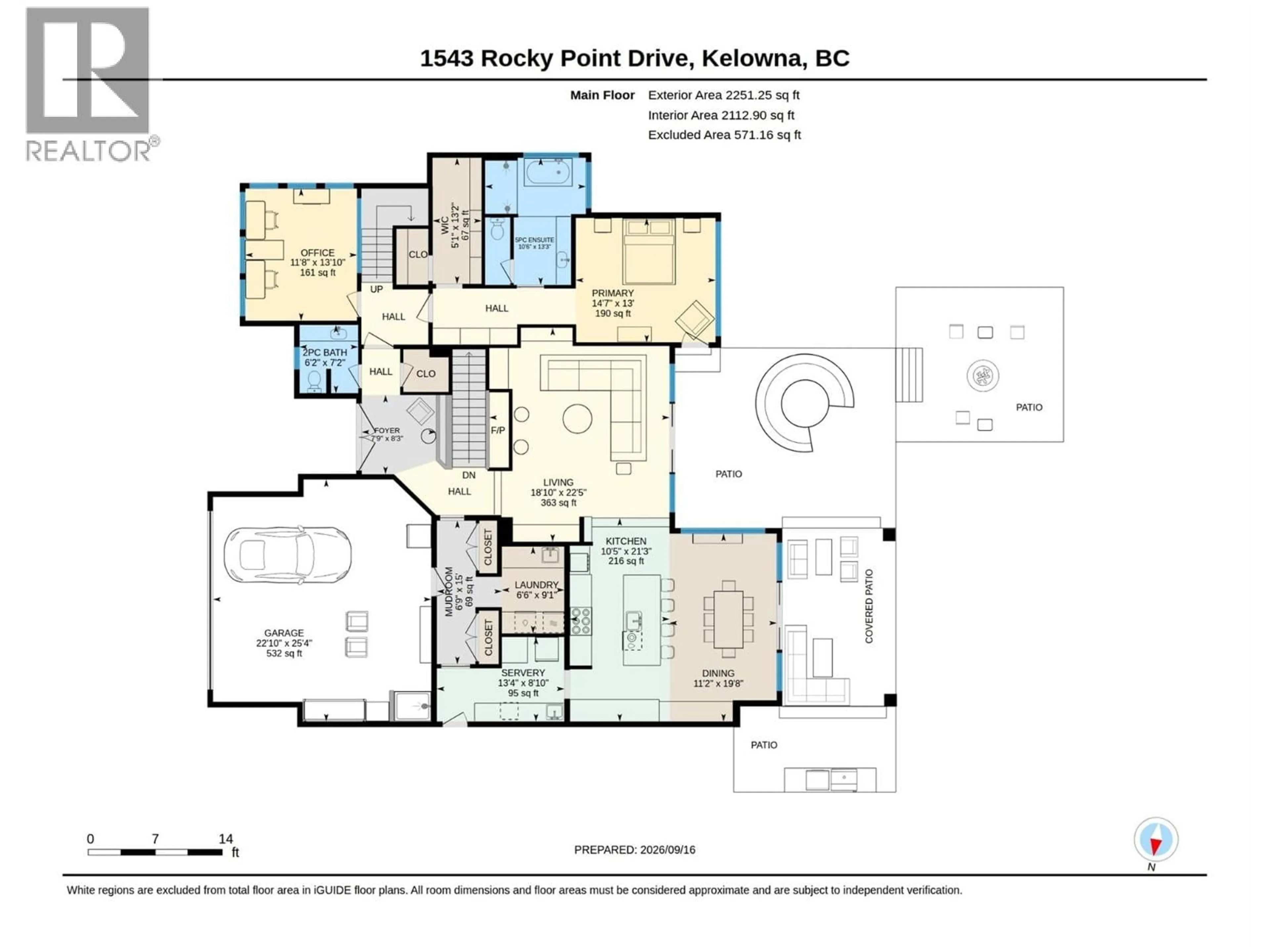 Floor plan for 1543 ROCKY POINT DRIVE, Kelowna British Columbia V1V3E2
