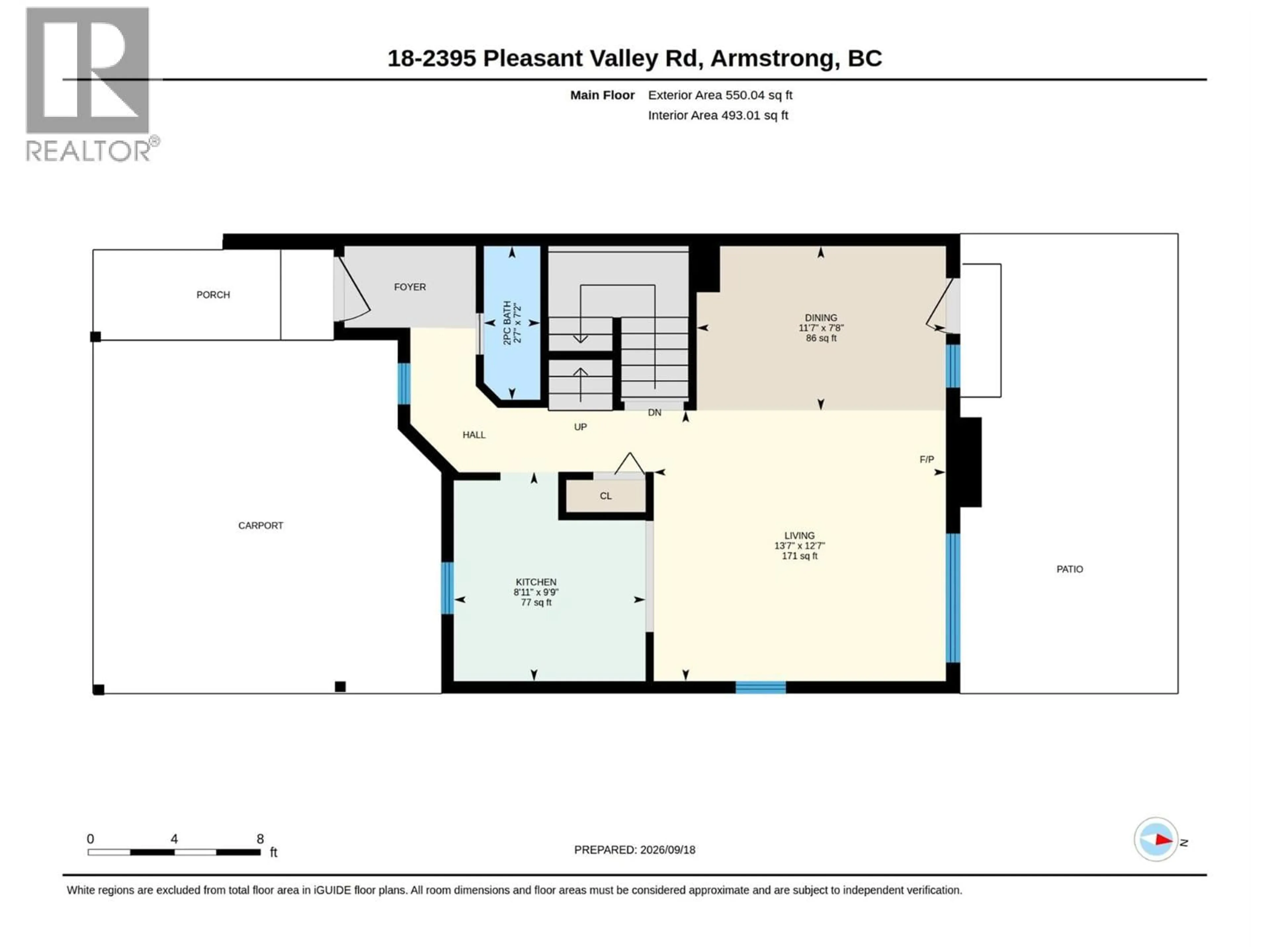 Floor plan for 18 - 2395 PLEASANT VALLEY ROAD, Armstrong British Columbia V4Y2A2