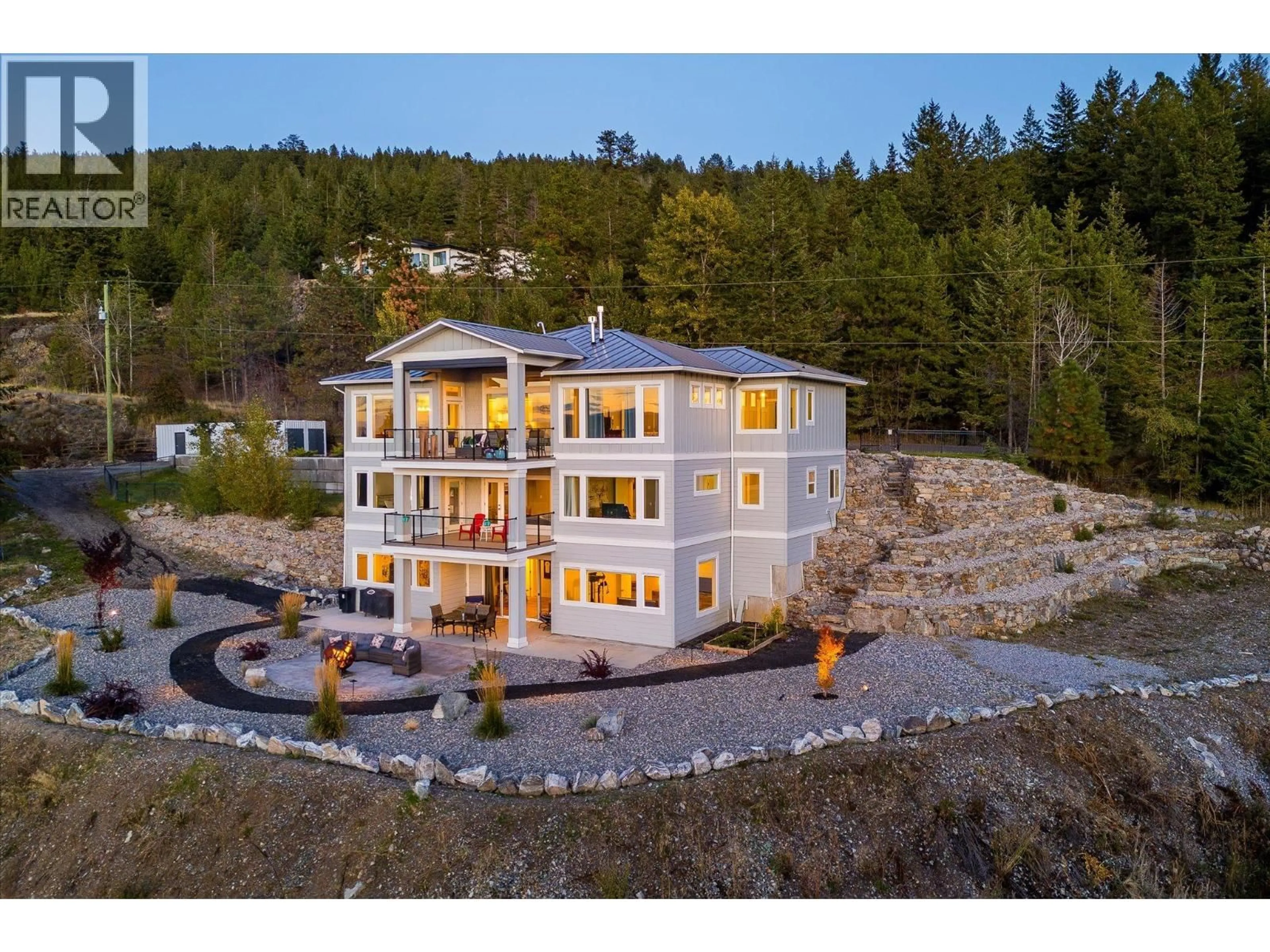 A pic from outside/outdoor area/front of a property/back of a property/a pic from drone, unknown for 6022 OYAMA LAKE ROAD, Lake Country British Columbia V4V2C9