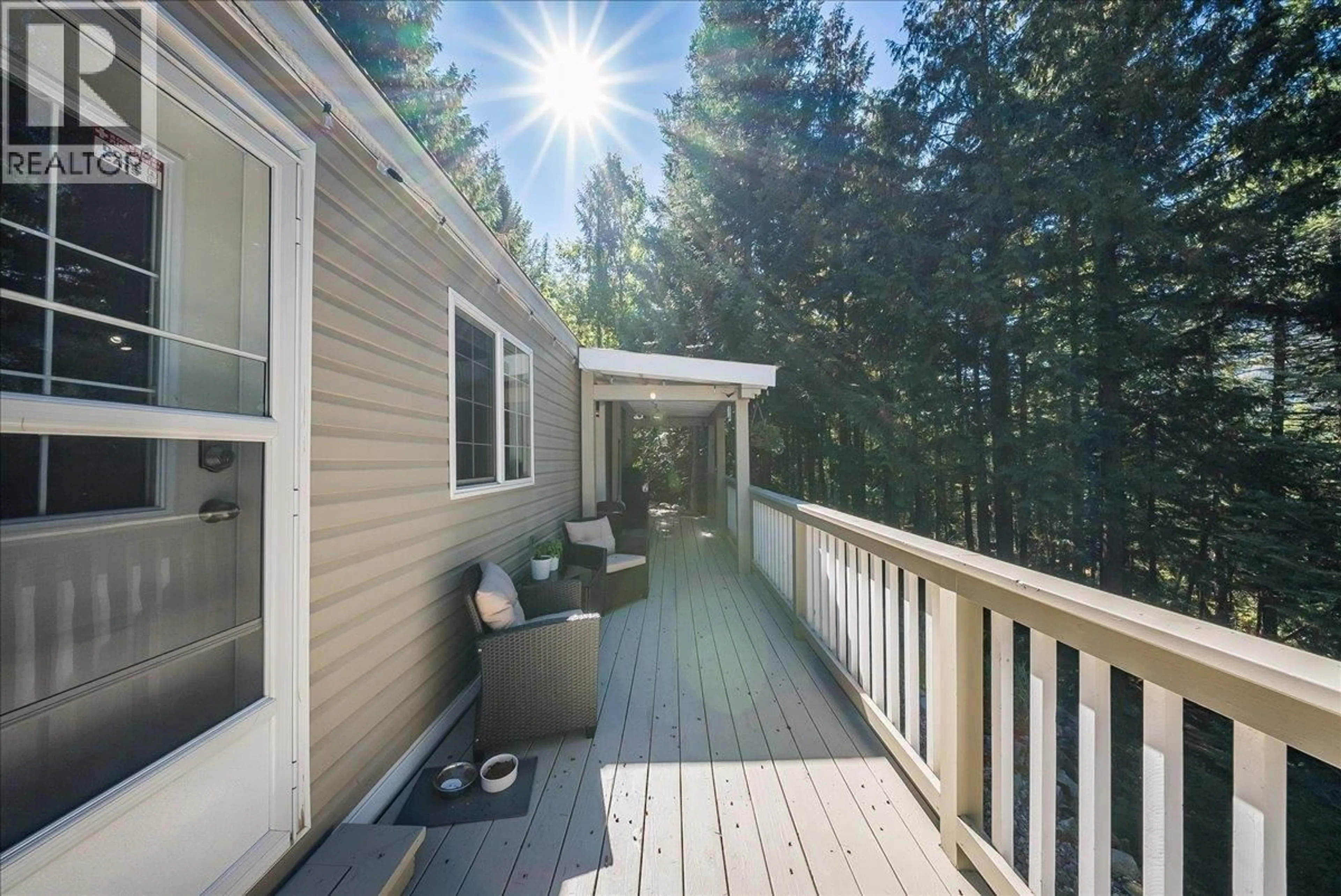Patio, forest/trees view for 30 - 891 MONTE VISTA DRIVE, Rossland British Columbia V0G1Y0