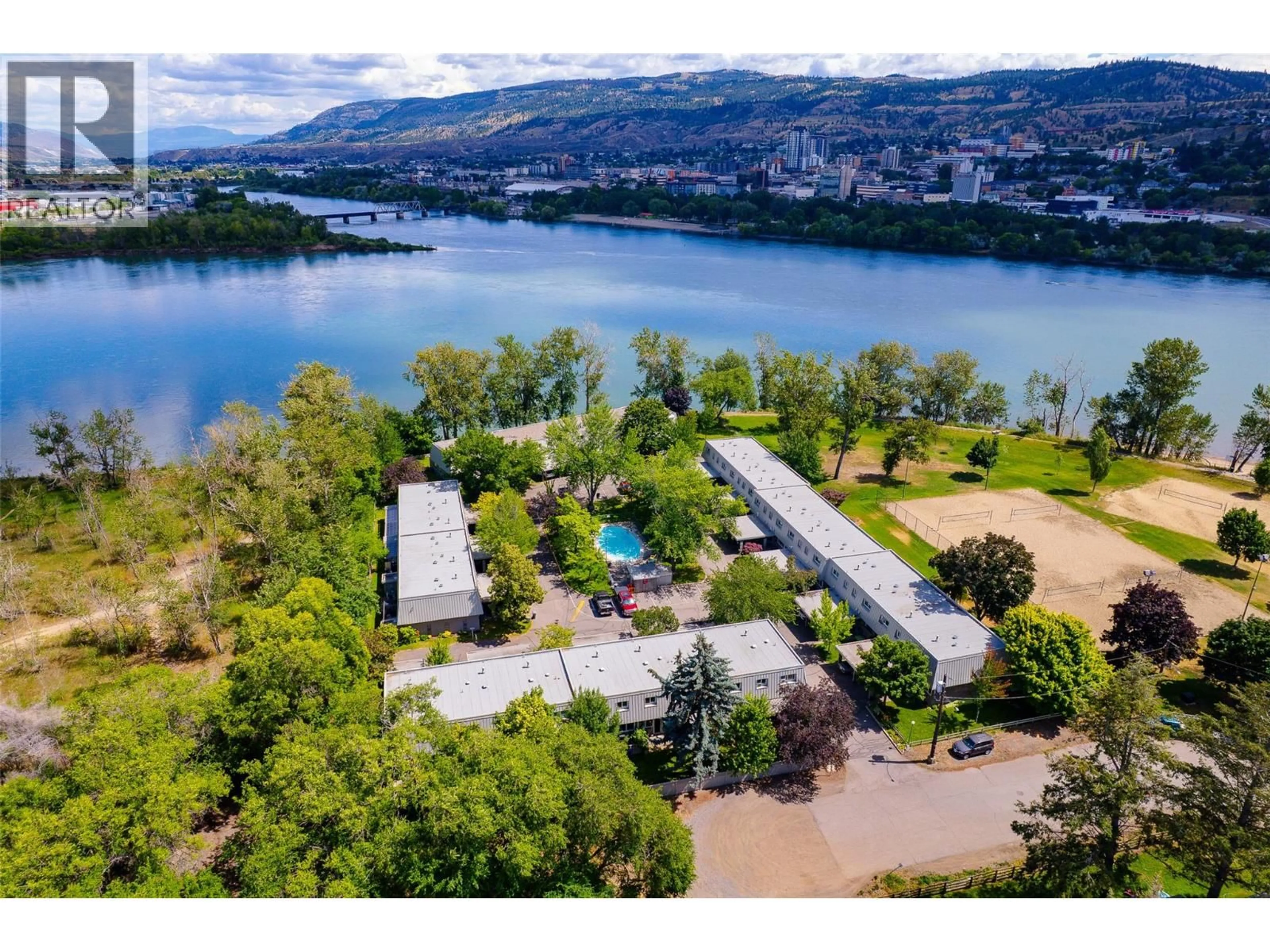 A pic from outside/outdoor area/front of a property/back of a property/a pic from drone, water/lake/river/ocean view for 5 - 249 KITCHENER CRESCENT, Kamloops British Columbia V2B1B9