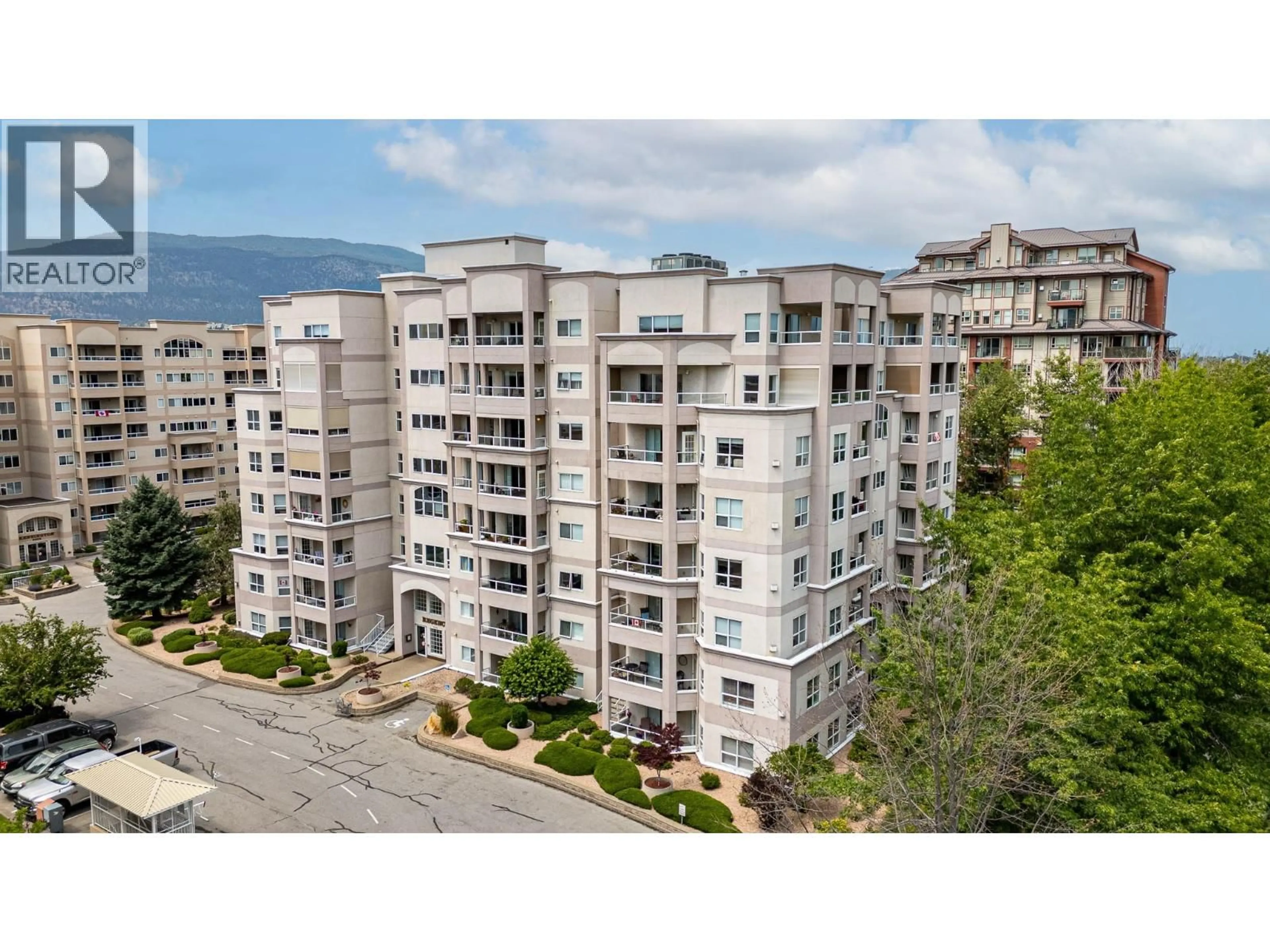 A pic from outside/outdoor area/front of a property/back of a property/a pic from drone, unknown for 107 - 2245 ATKINSON STREET, Penticton British Columbia V2A8R7