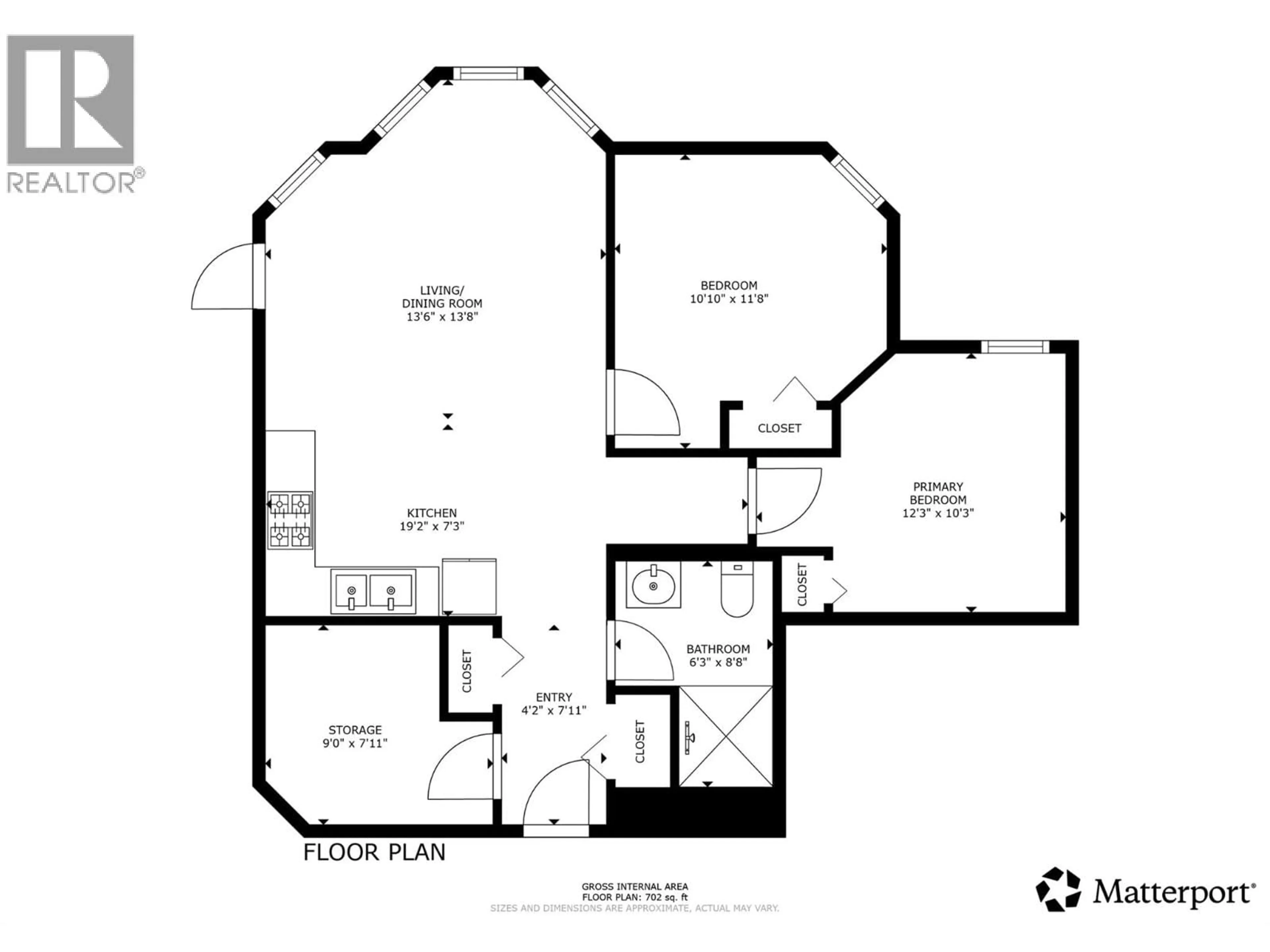 Floor plan for 215 - 3011 GATEBY PLACE, Vernon British Columbia V1T9S4
