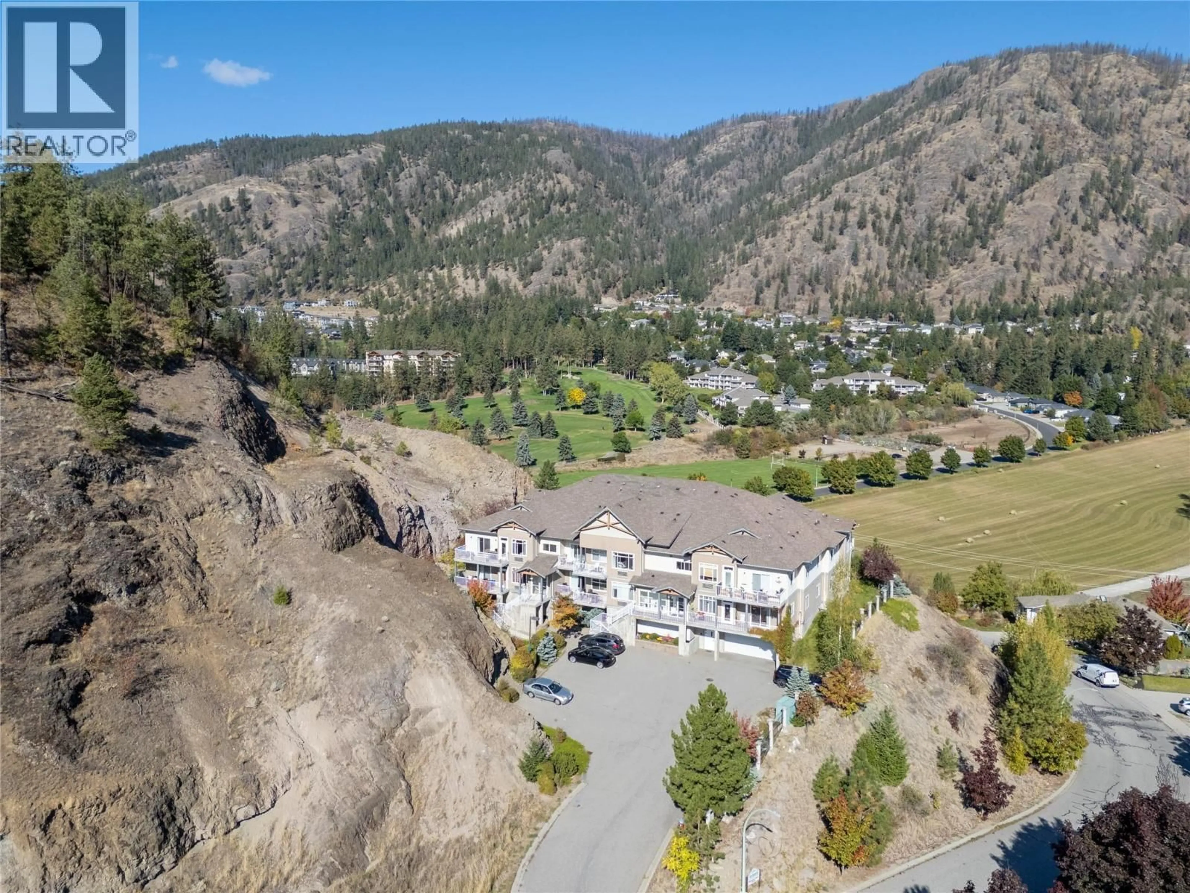 A pic from outside/outdoor area/front of a property/back of a property/a pic from drone, mountain view for 203 - 2523 SHANNON VIEW DRIVE, West Kelowna British Columbia V4T2Z7