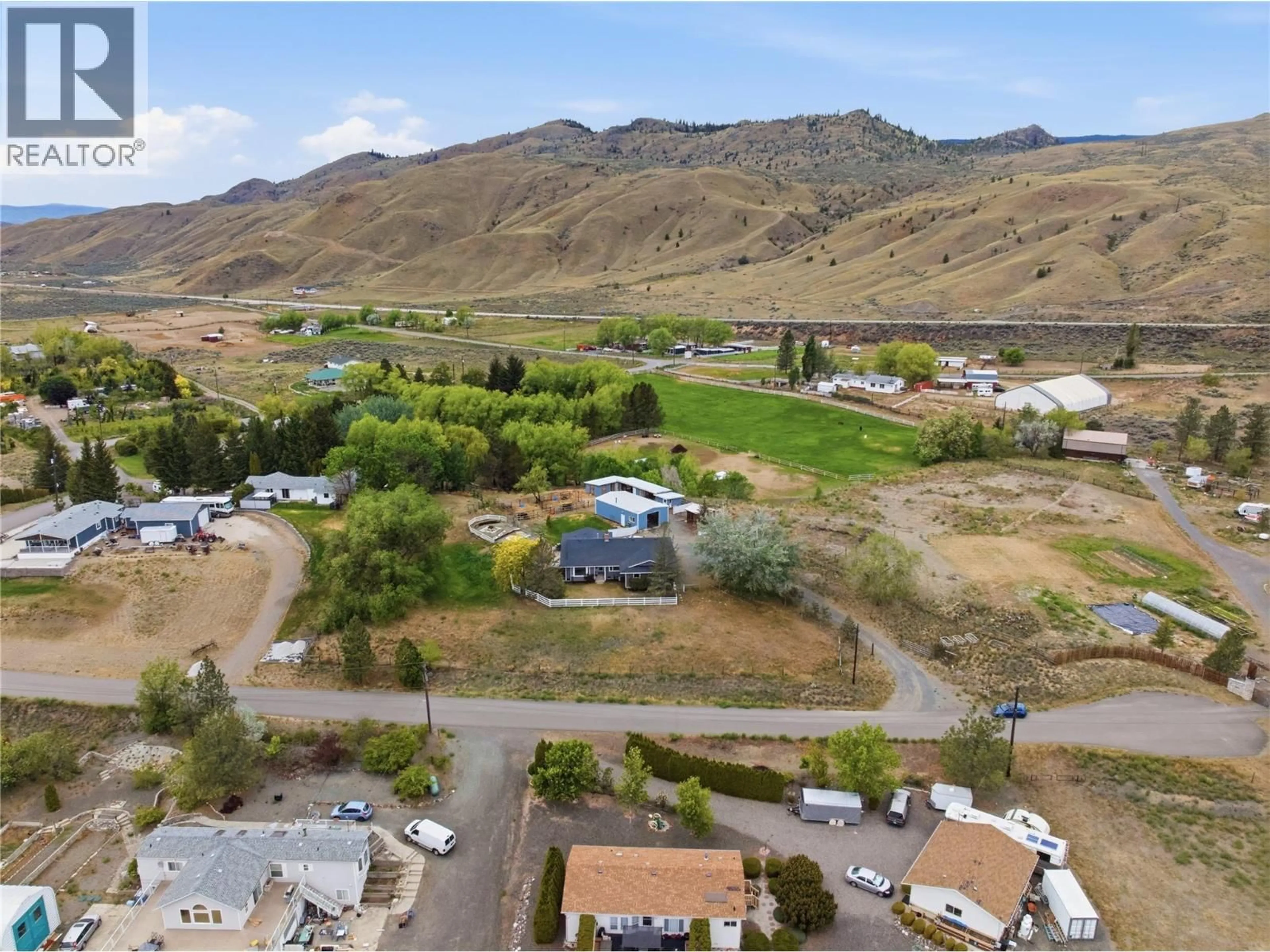 A pic from outside/outdoor area/front of a property/back of a property/a pic from drone, mountain view for 6857 VALLEY ROAD, Kamloops British Columbia V0K2P0