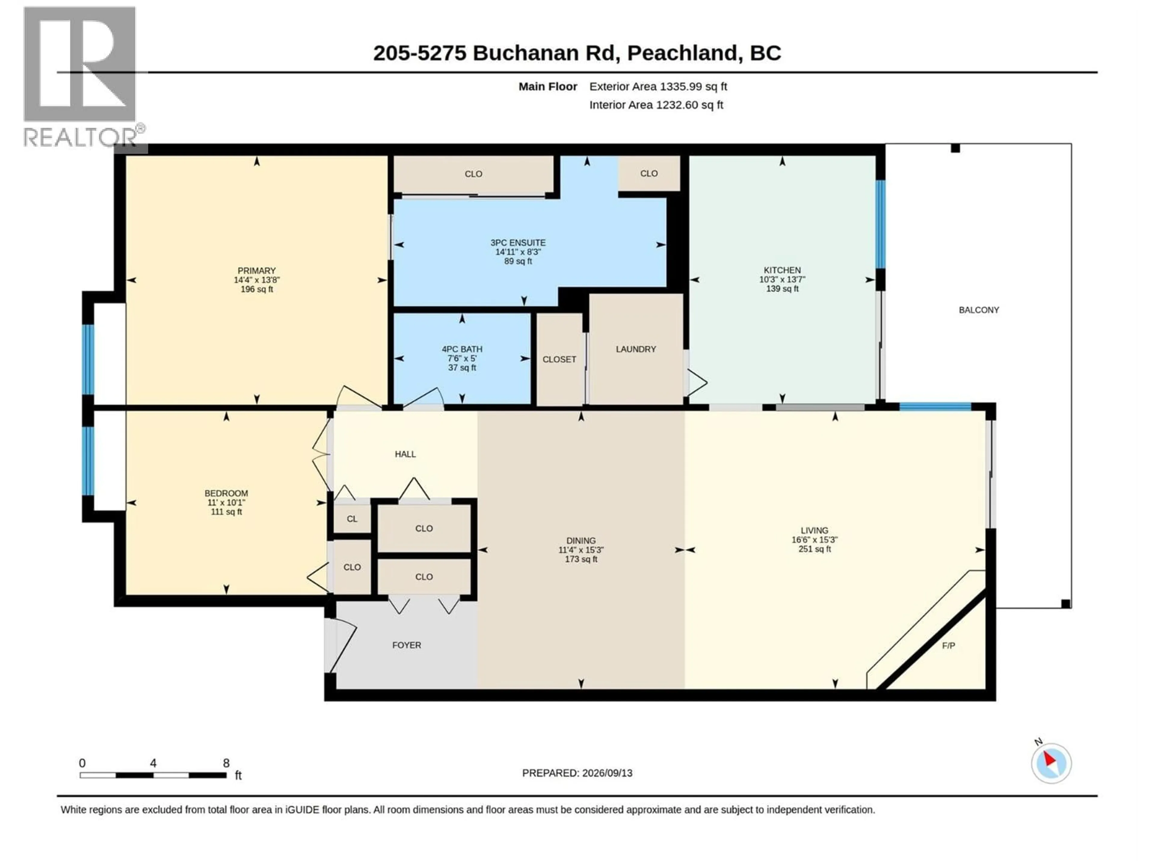 Floor plan for 205 - 5275 BUCHANAN ROAD, Peachland British Columbia V0H1X1