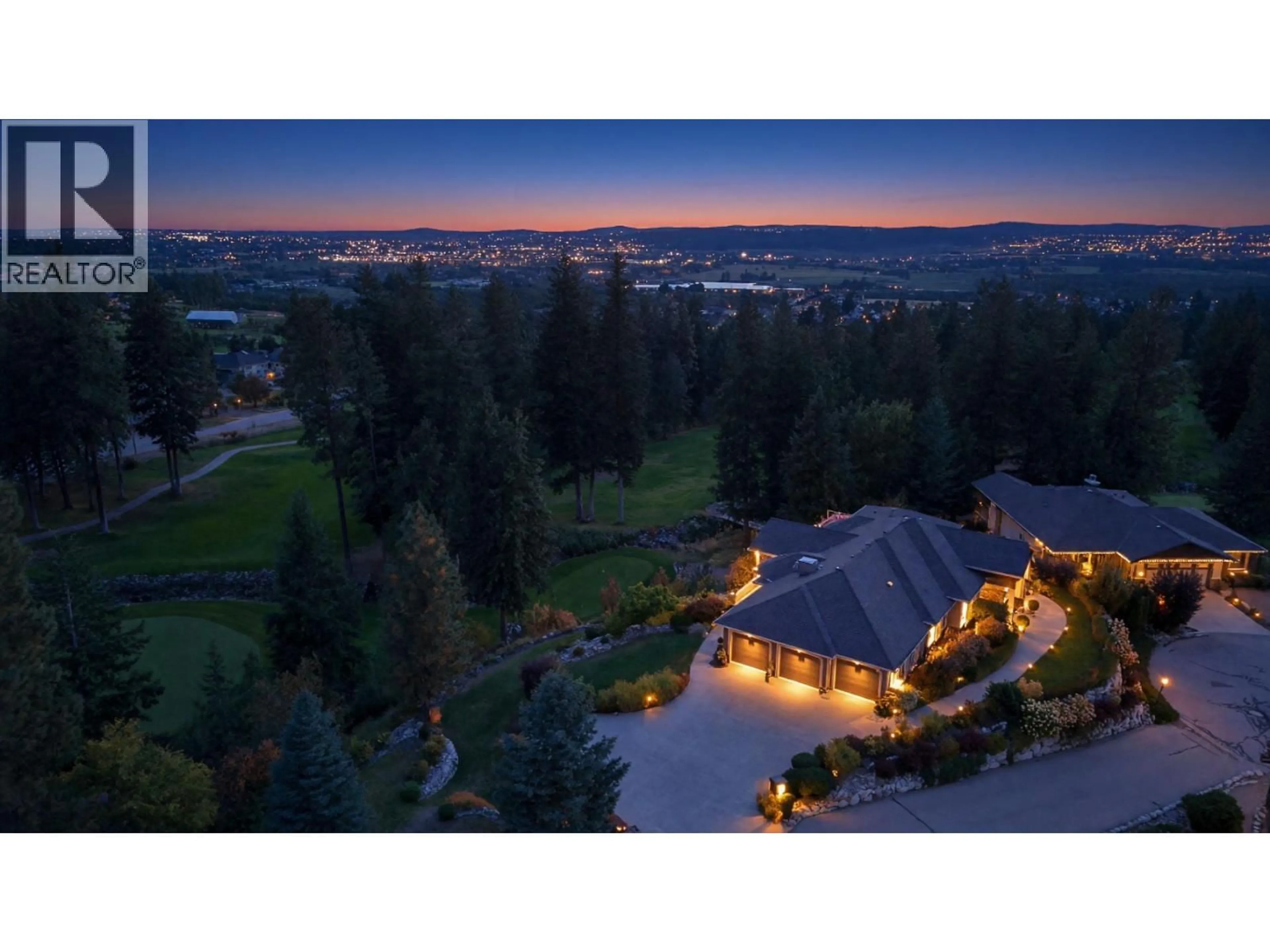 A pic from outside/outdoor area/front of a property/back of a property/a pic from drone, unknown for 3420 CAMELBACK DRIVE, Kelowna British Columbia V1X8A8