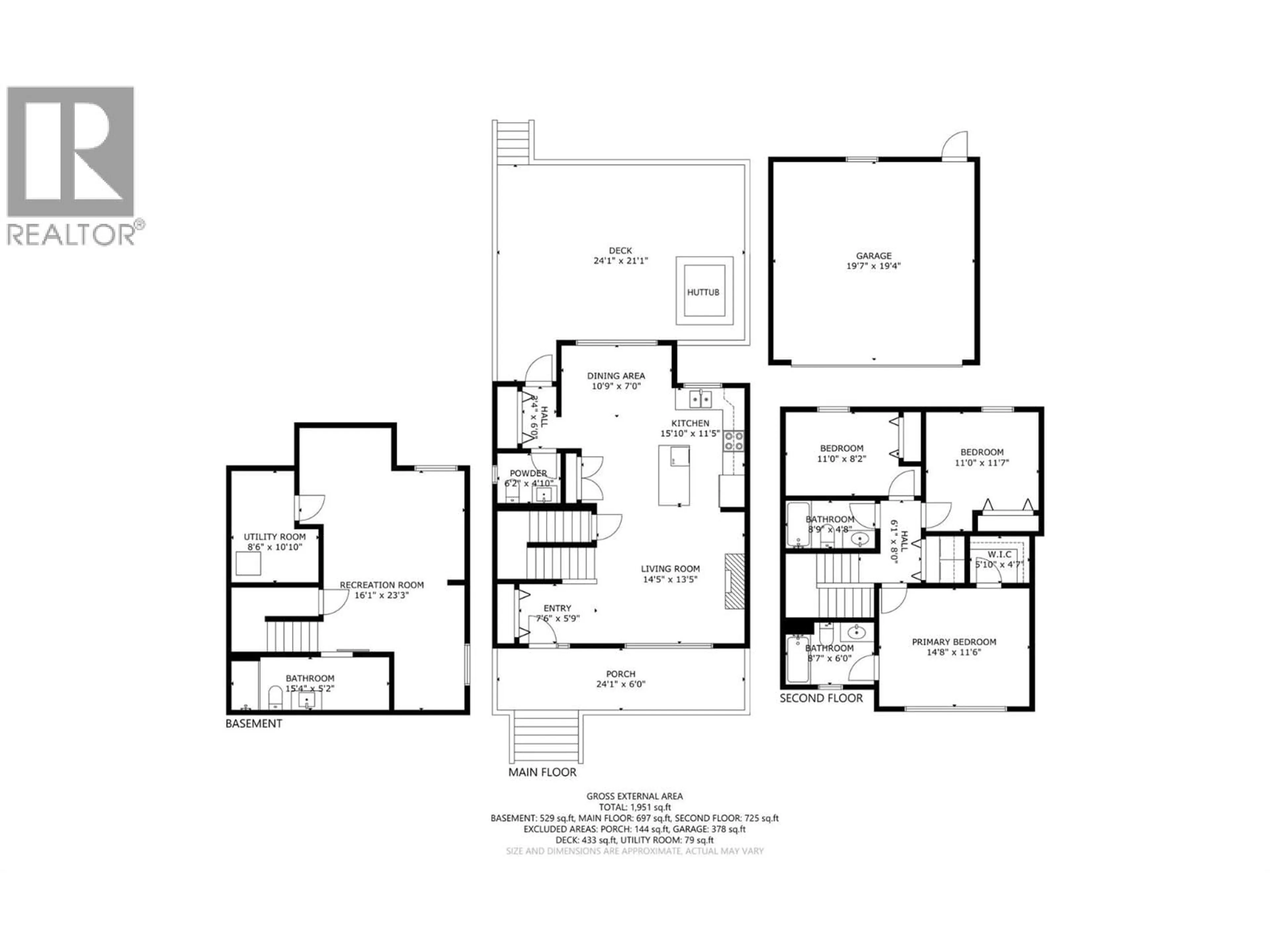 Floor plan for 4607C 20 STREET, Vernon British Columbia V1T4E6