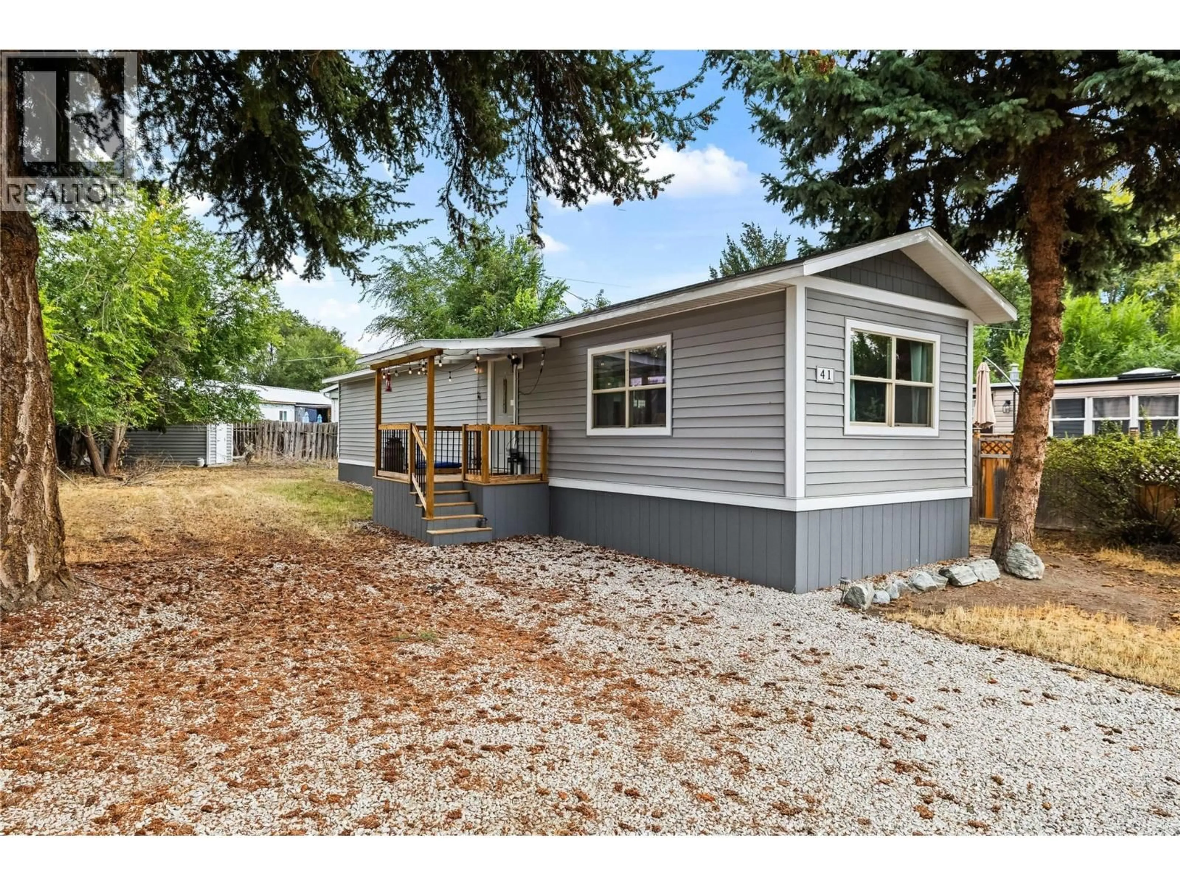 Home with vinyl exterior material, street for 41 - 2065 BOUCHERIE ROAD, West Kelowna British Columbia V4T2A8