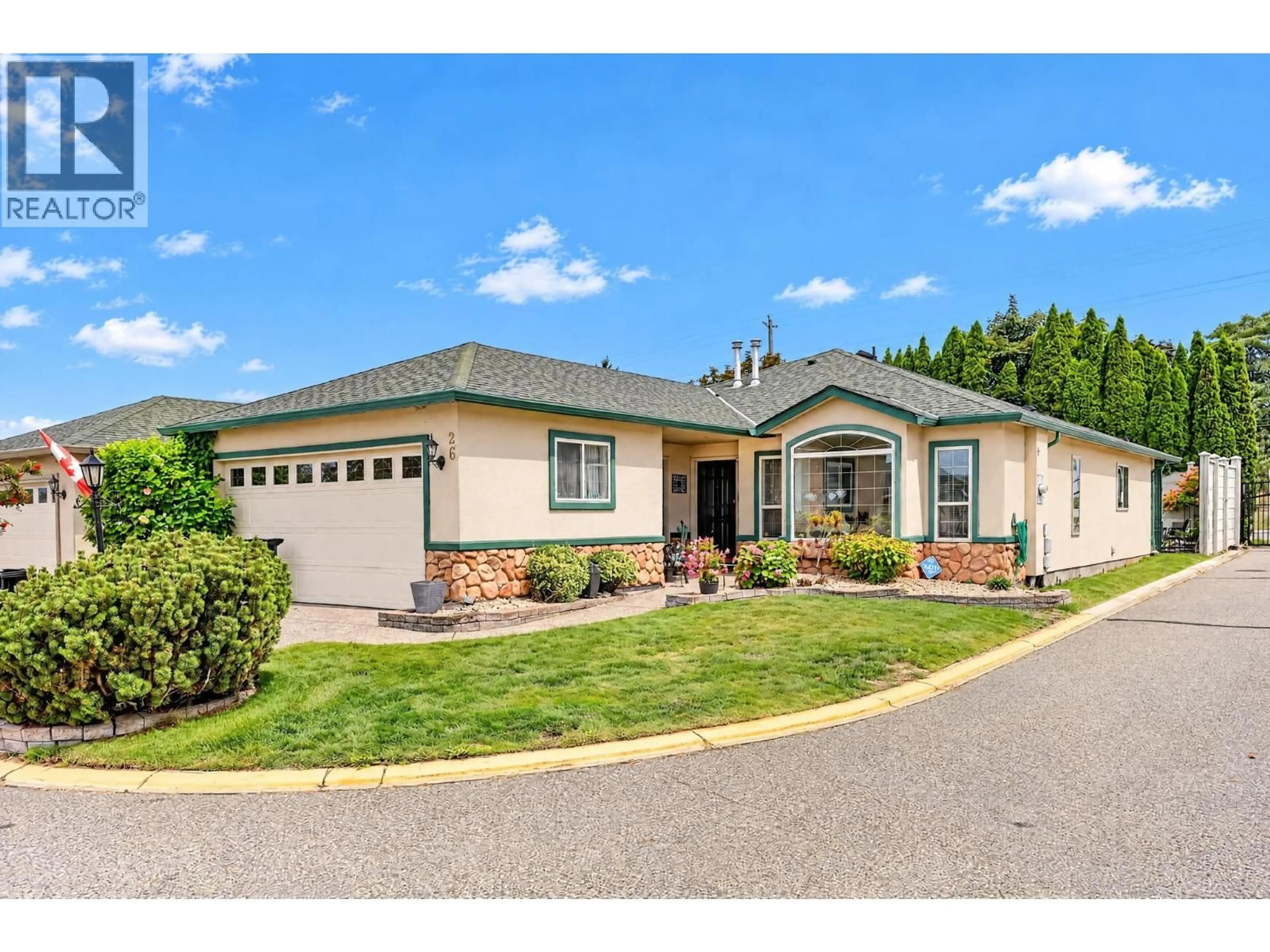 Home with vinyl exterior material, street for 26 - 2330 BUTT ROAD, Westbank British Columbia V4T2L3