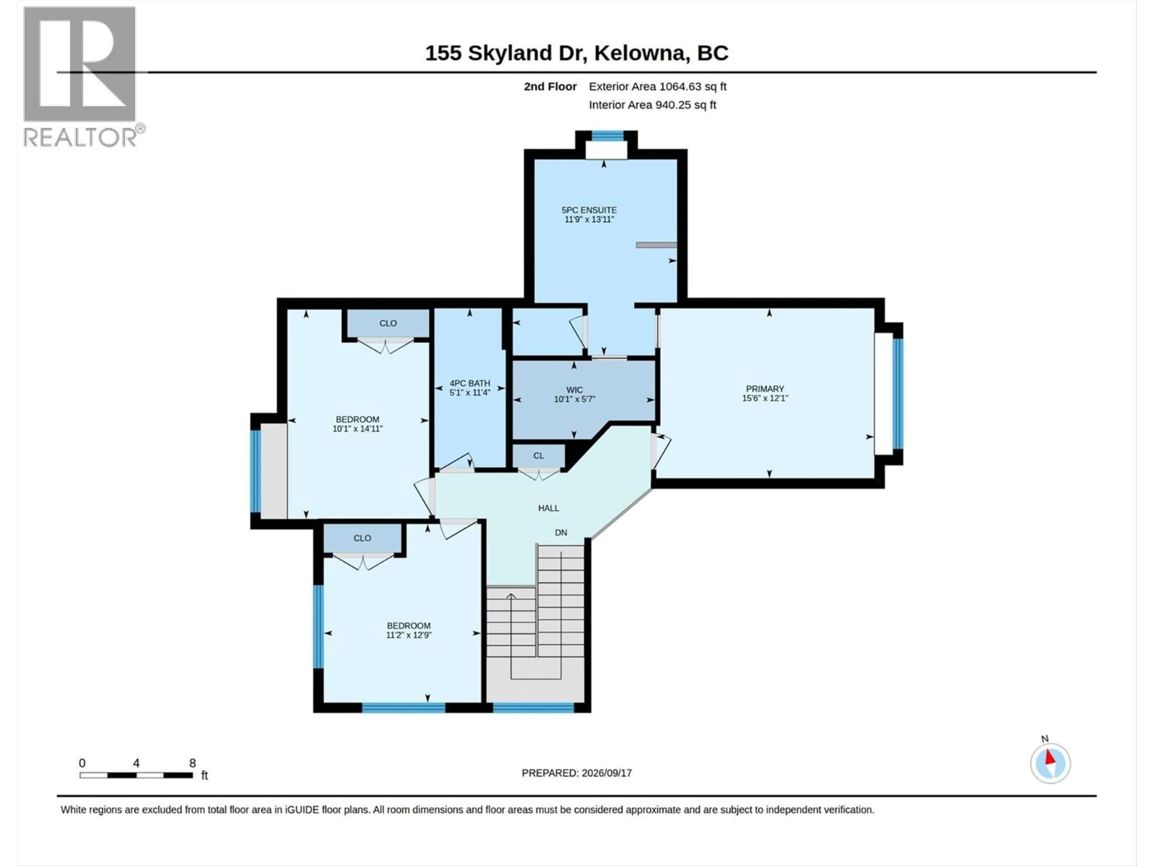 Floor plan for 155 SKYLAND DRIVE, Kelowna British Columbia V1V3A1