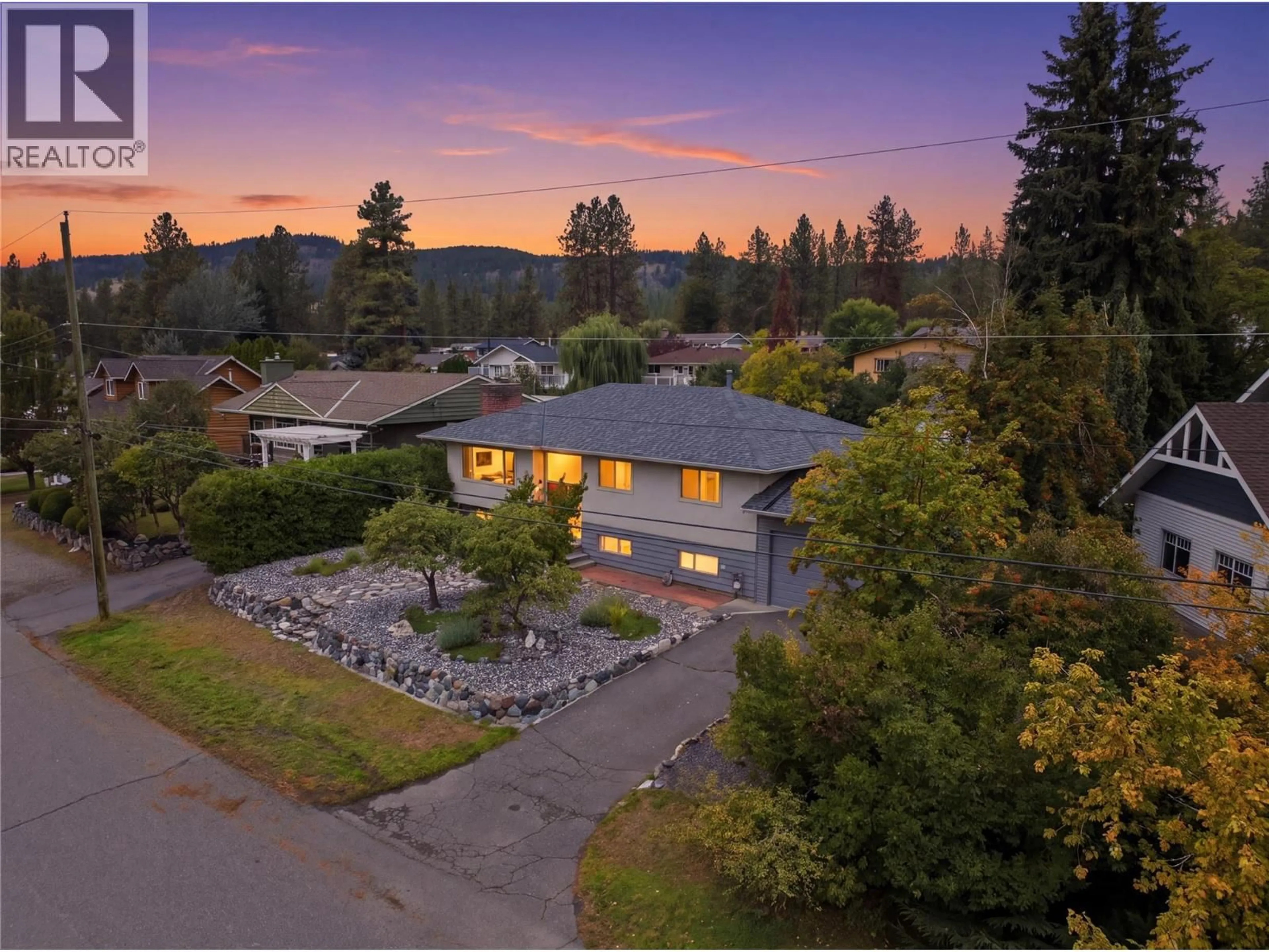 A pic from outside/outdoor area/front of a property/back of a property/a pic from drone, mountain view for 2175 MUNRO CRESCENT, Merritt British Columbia V1K1H7