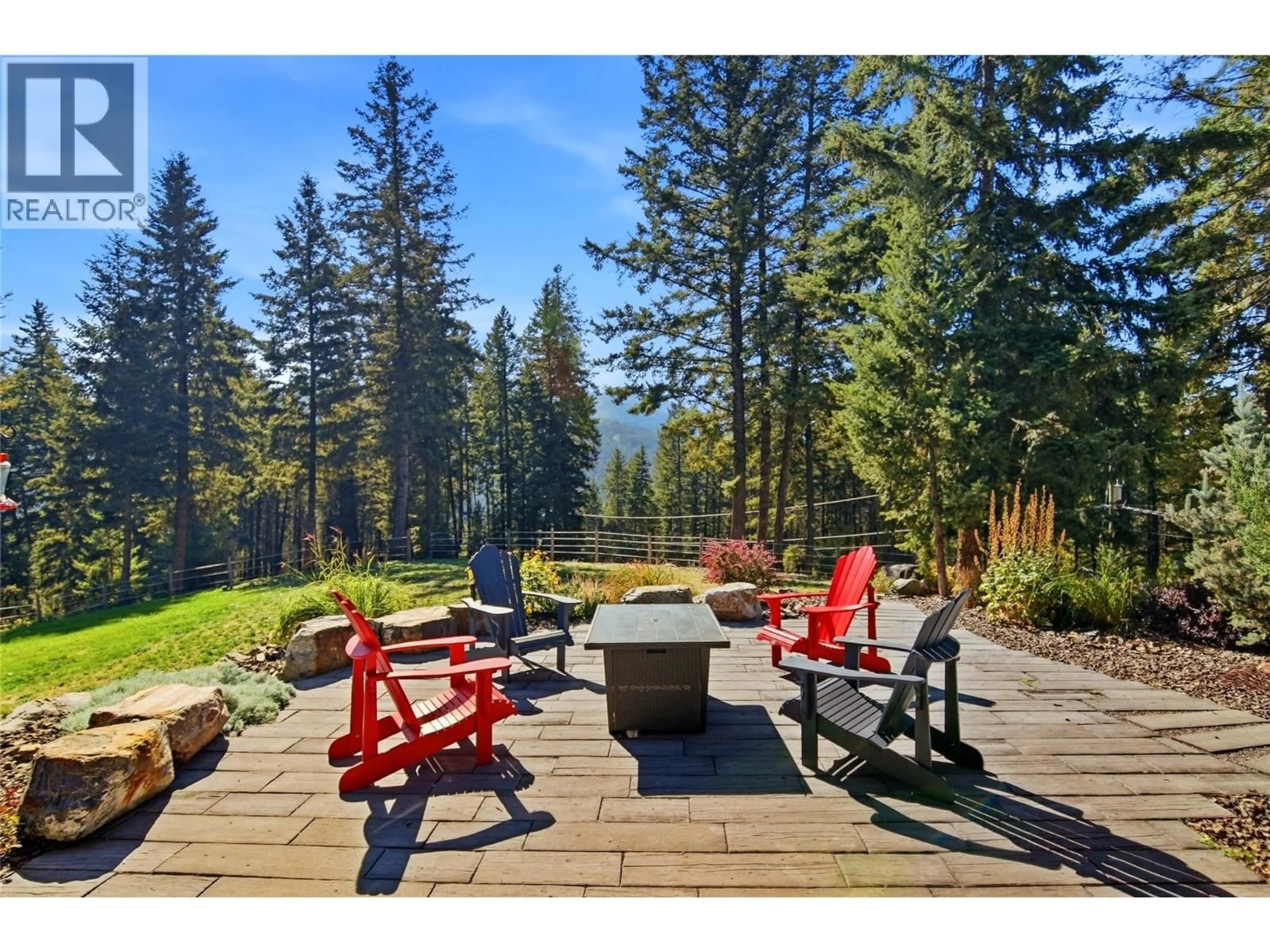 Patio, forest/trees view for 6560 FAWNHILL ROAD, Kamloops British Columbia V0E1Z0