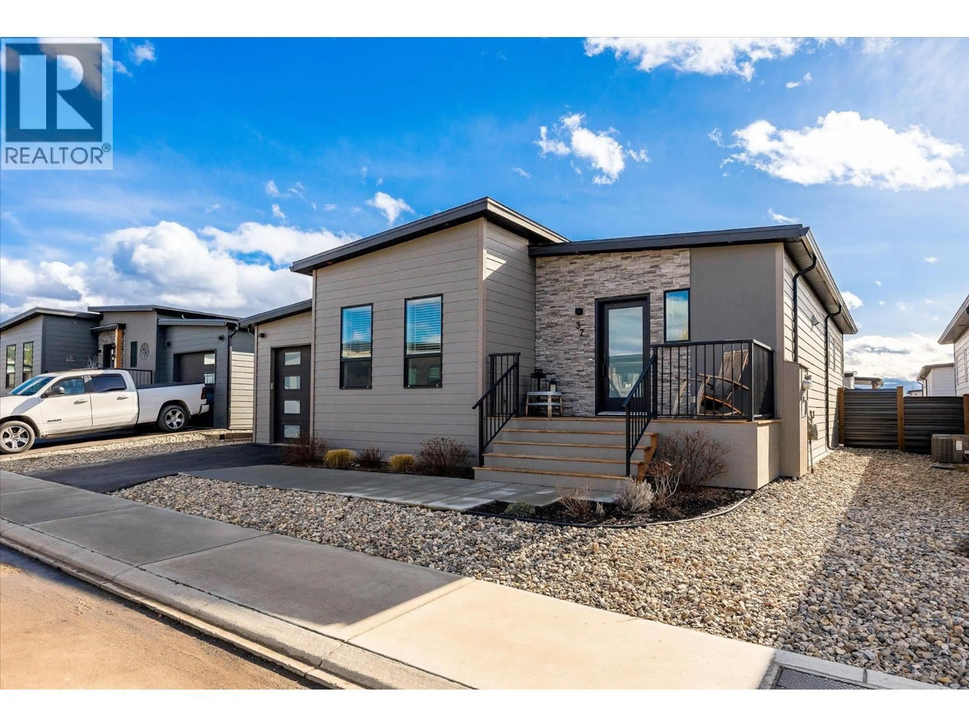 Home with brick exterior material, street for 37 - 8900 JIM BAILEY ROAD, Kelowna British Columbia V4V1S4