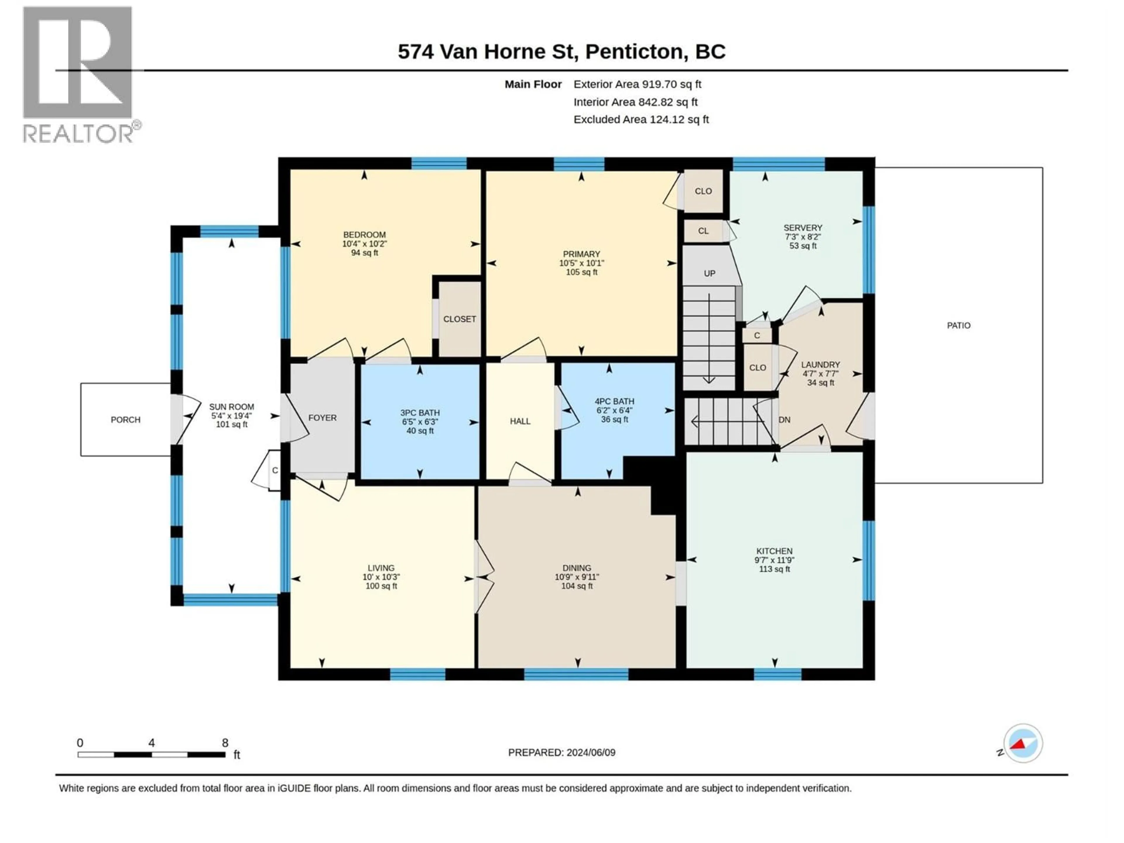 Floor plan for 574 VAN HORNE STREET, Penticton British Columbia V2A4K8