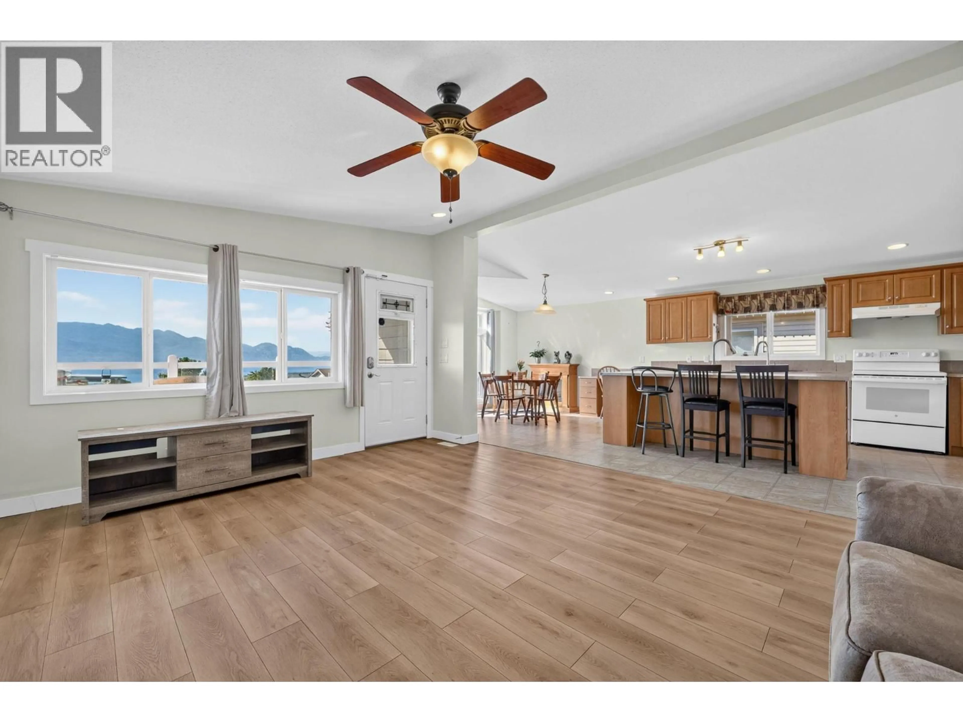 Open concept kitchen, wood/laminate floor for 1311 - 2440 OLD OKANAGAN HIGHWAY, Westbank British Columbia V4T3A2