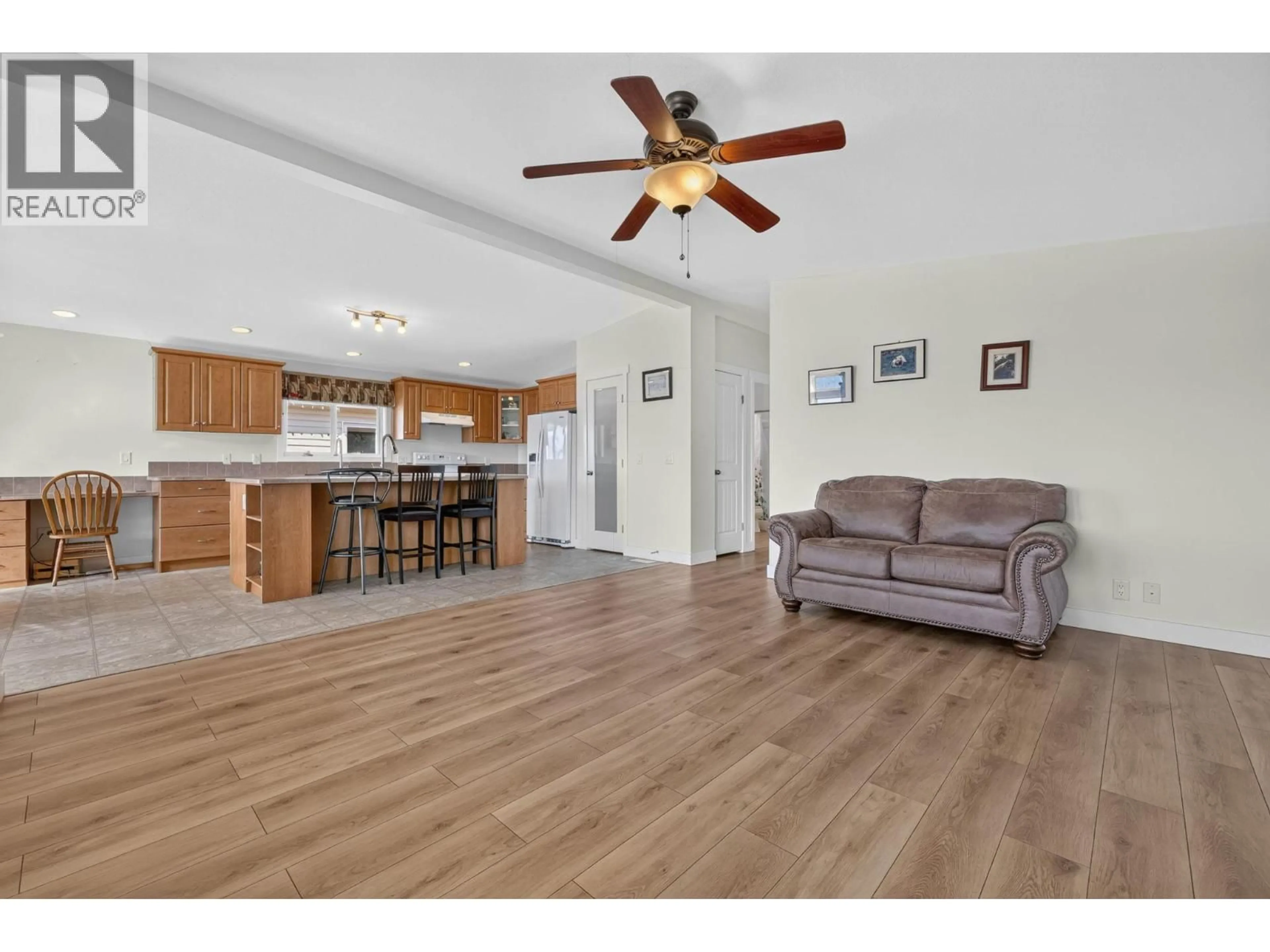 Open concept kitchen, wood/laminate floor for 1311 - 2440 OLD OKANAGAN HIGHWAY, Westbank British Columbia V4T3A2
