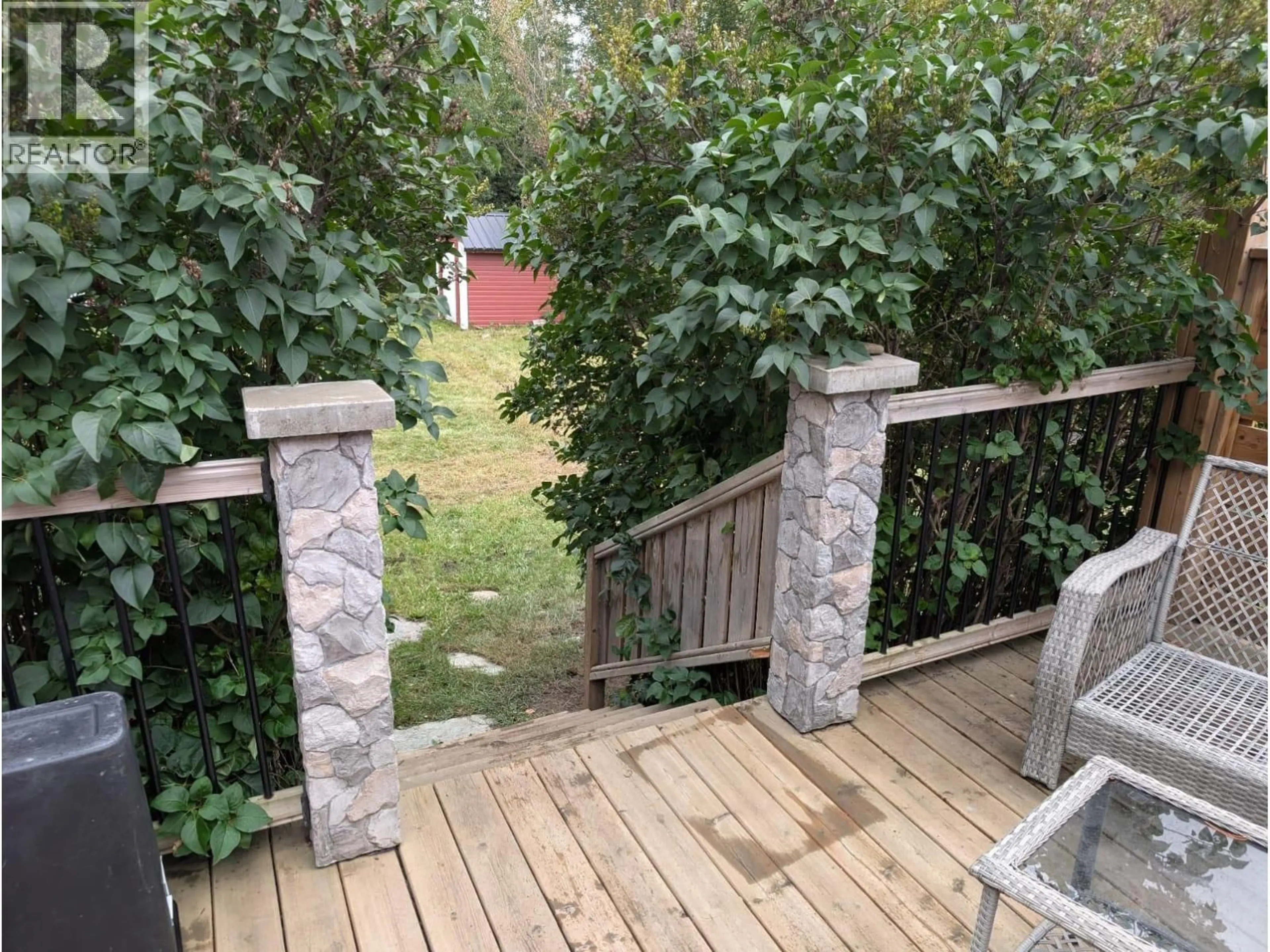 Patio, forest/trees view for 4761 WABI CRESCENT SOUTHEAST, Chetwynd British Columbia V0C1J0