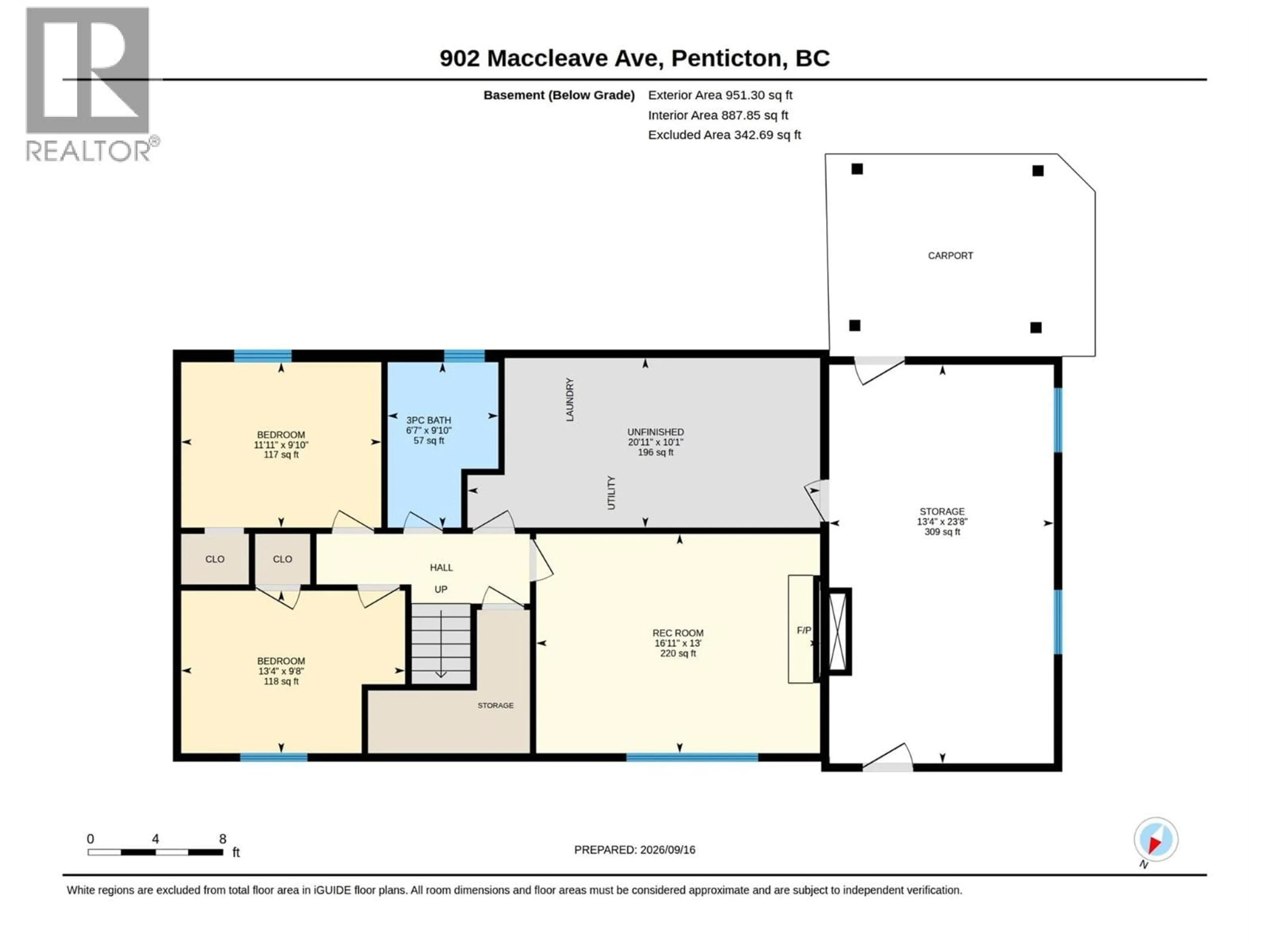 Floor plan for 902 MACCLEAVE AVENUE, Penticton British Columbia V2A3C5