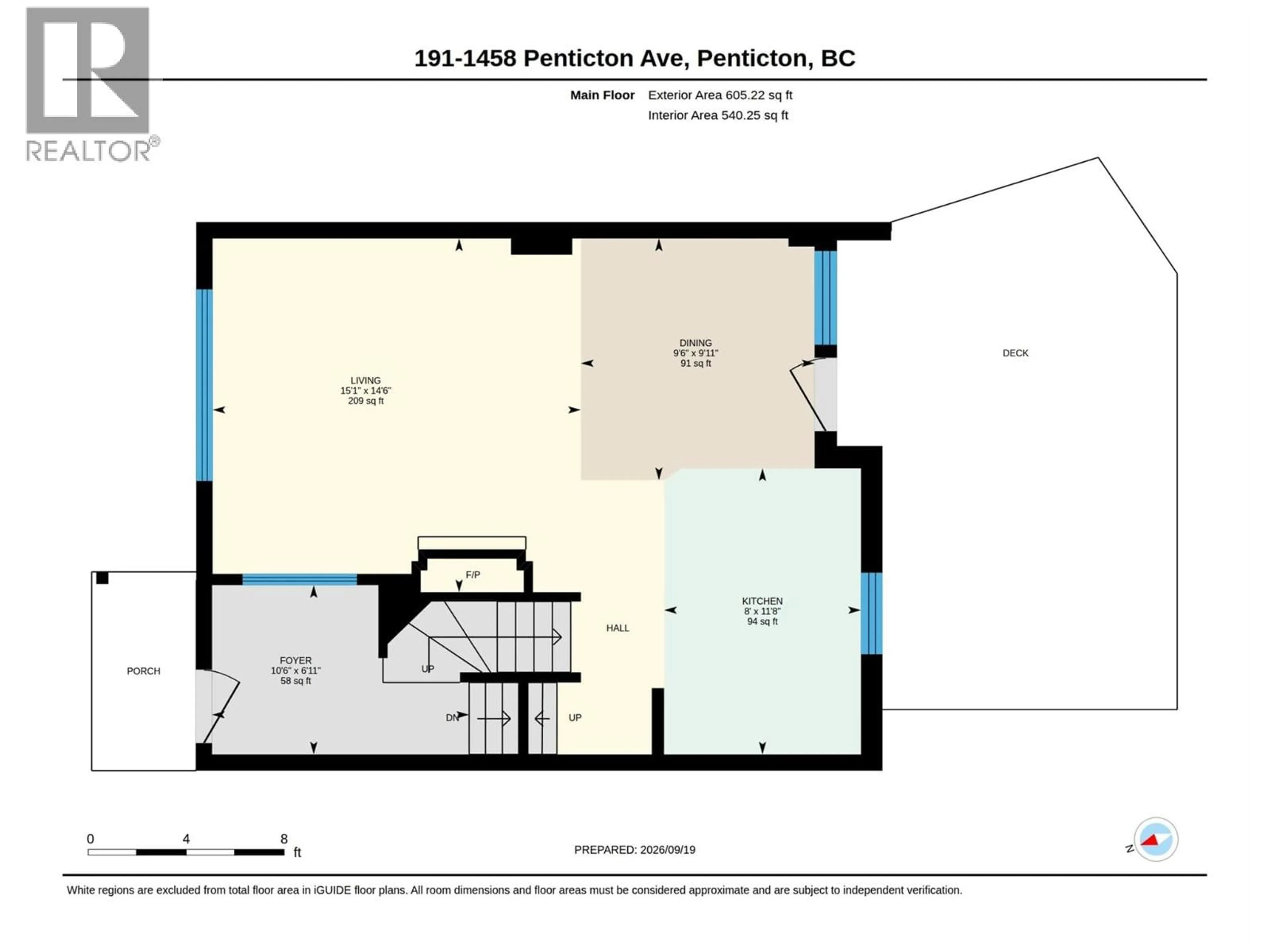 Floor plan for 191 - 1458 PENTICTON BAY, Penticton British Columbia V2A8L3