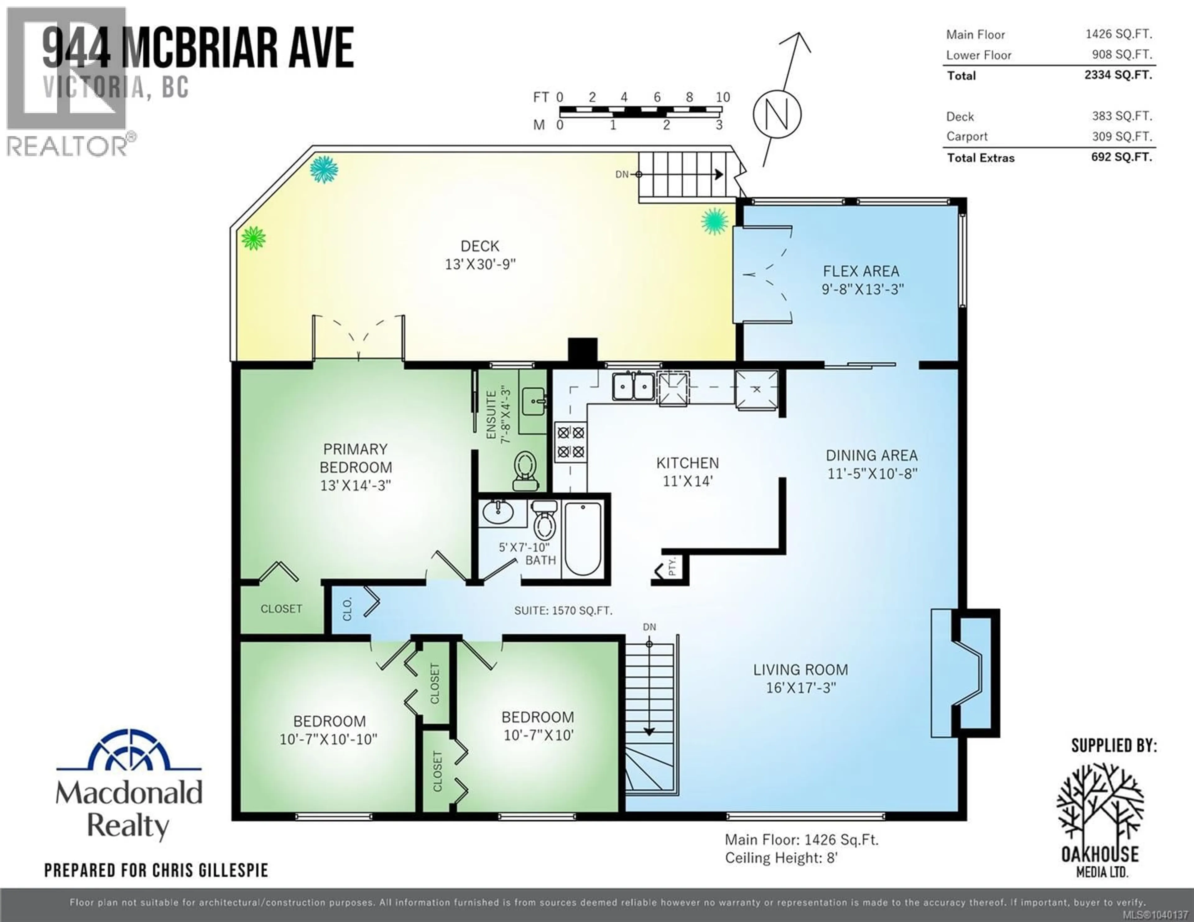 Floor plan for 944 MCBRIAR AVENUE, Saanich British Columbia V8X3L9