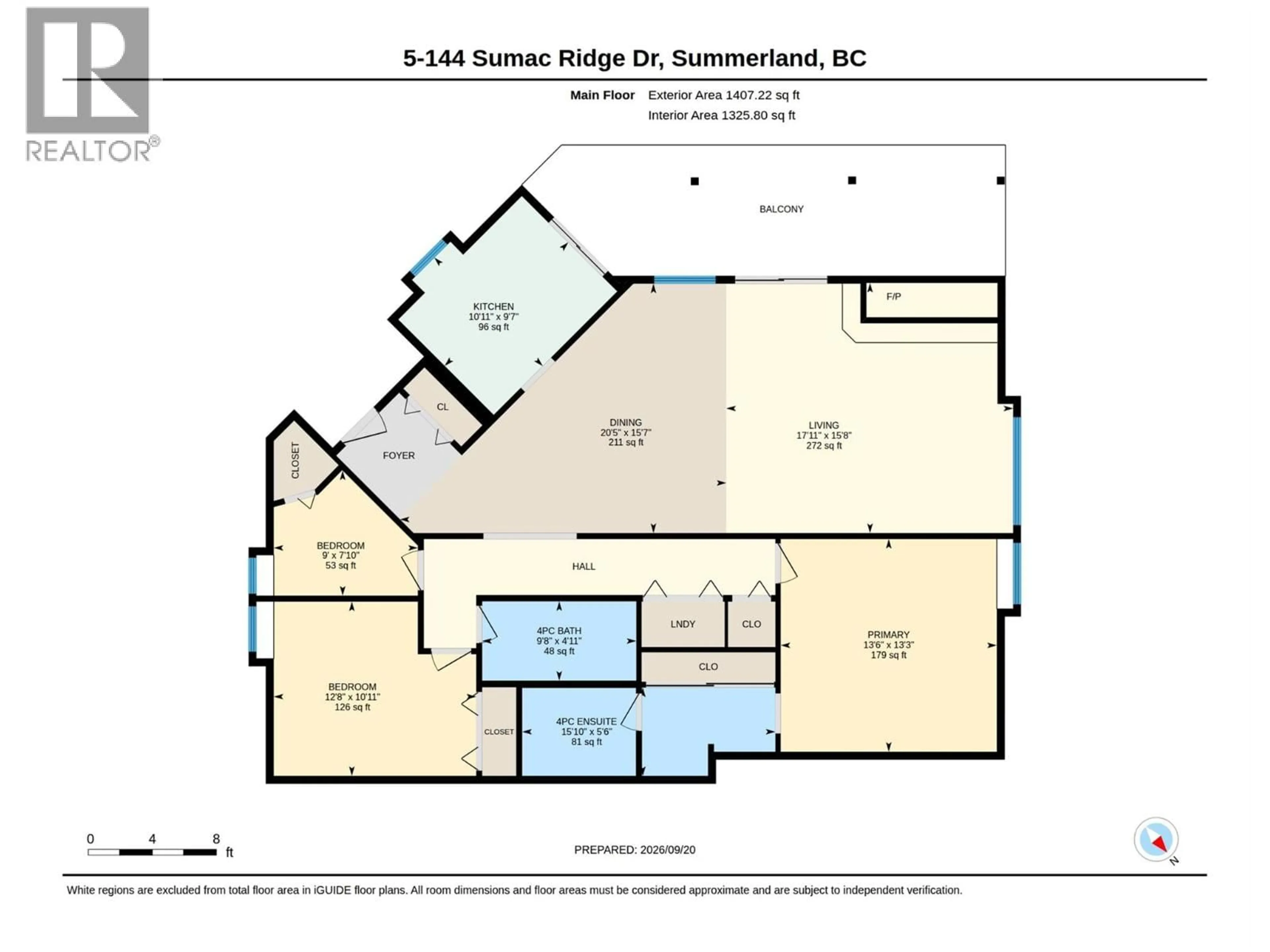 Floor plan for 5 - 144 SUMAC RIDGE DRIVE, Summerland British Columbia V0H1Z6
