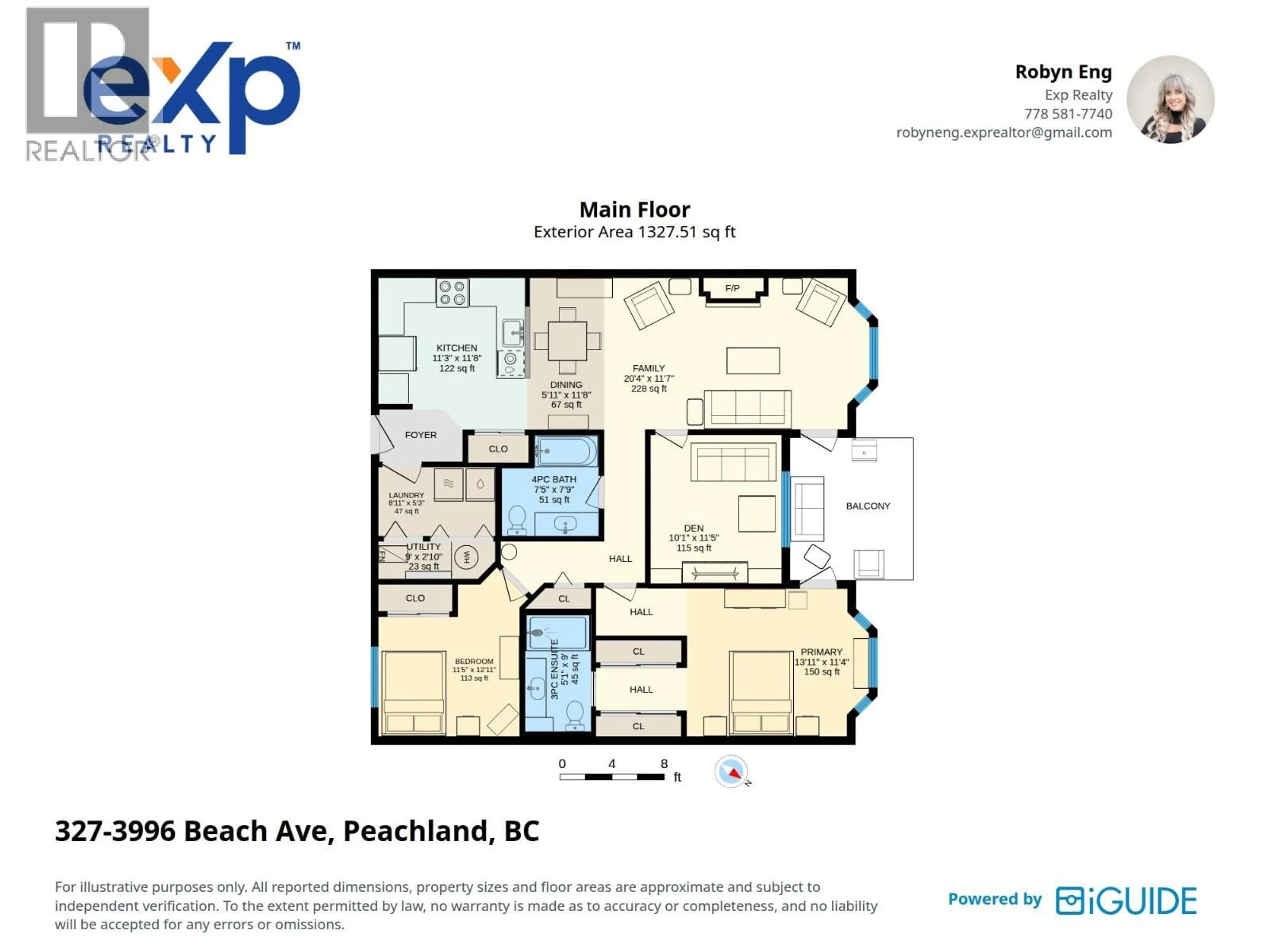 Floor plan for 327 - 3996 BEACH AVENUE, Peachland British Columbia V0H1X5