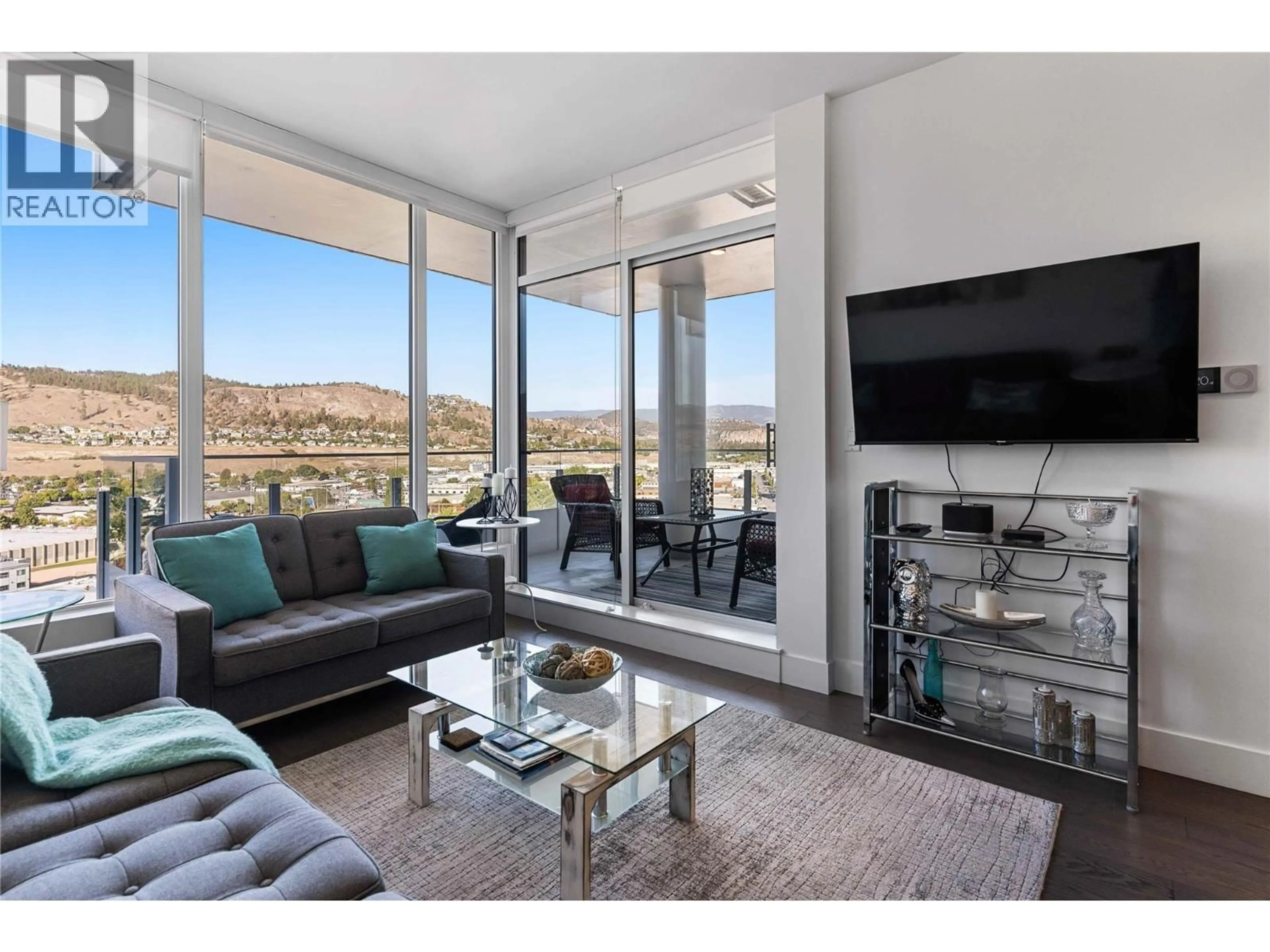 Living room with furniture, unknown for 1401 - 1181 SUNSET DRIVE, Kelowna British Columbia V1Y0L4
