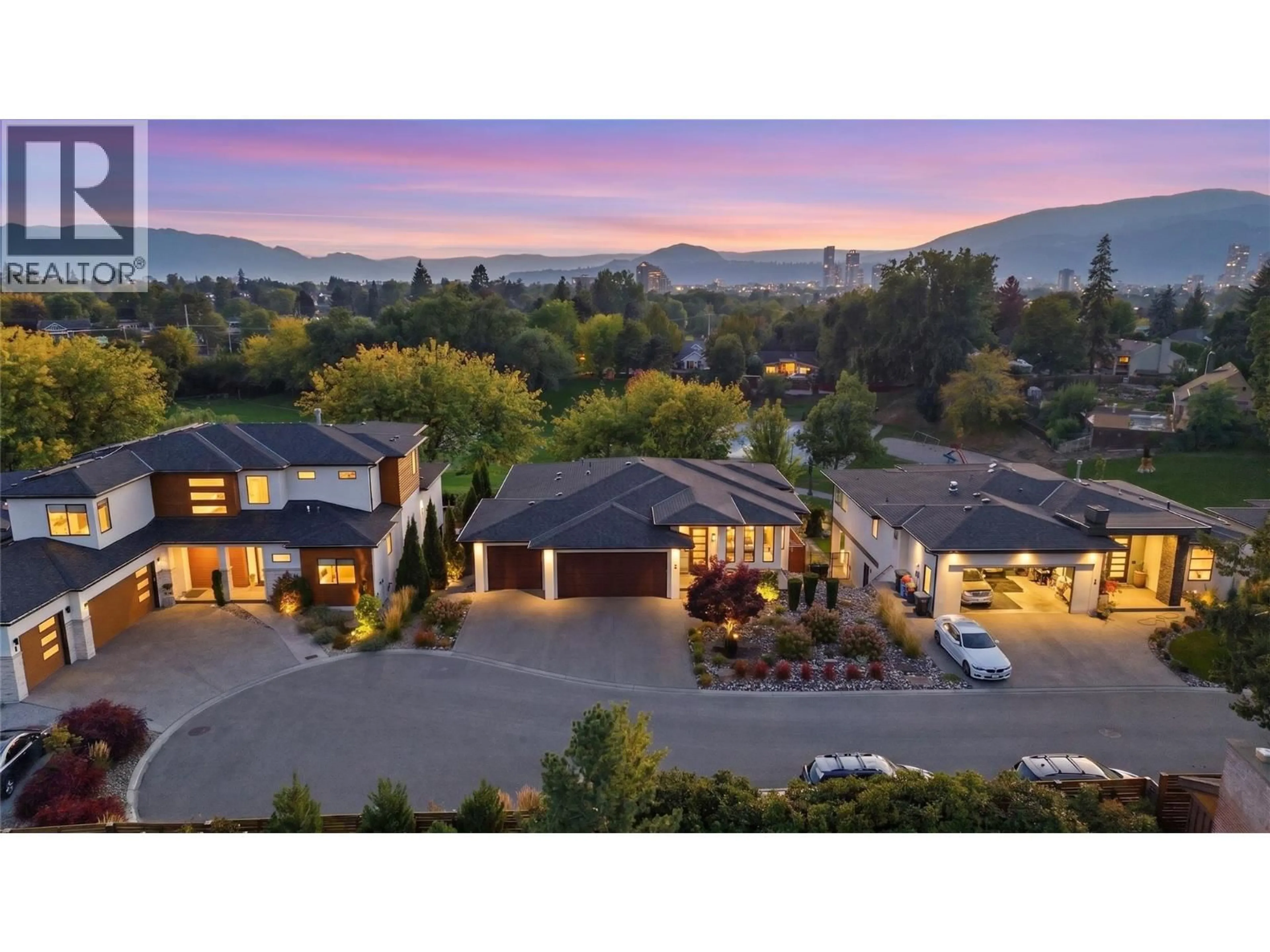 A pic from outside/outdoor area/front of a property/back of a property/a pic from drone, mountain view for 3 - 1675 WILLOW CRESCENT, Kelowna British Columbia V1Y4K4