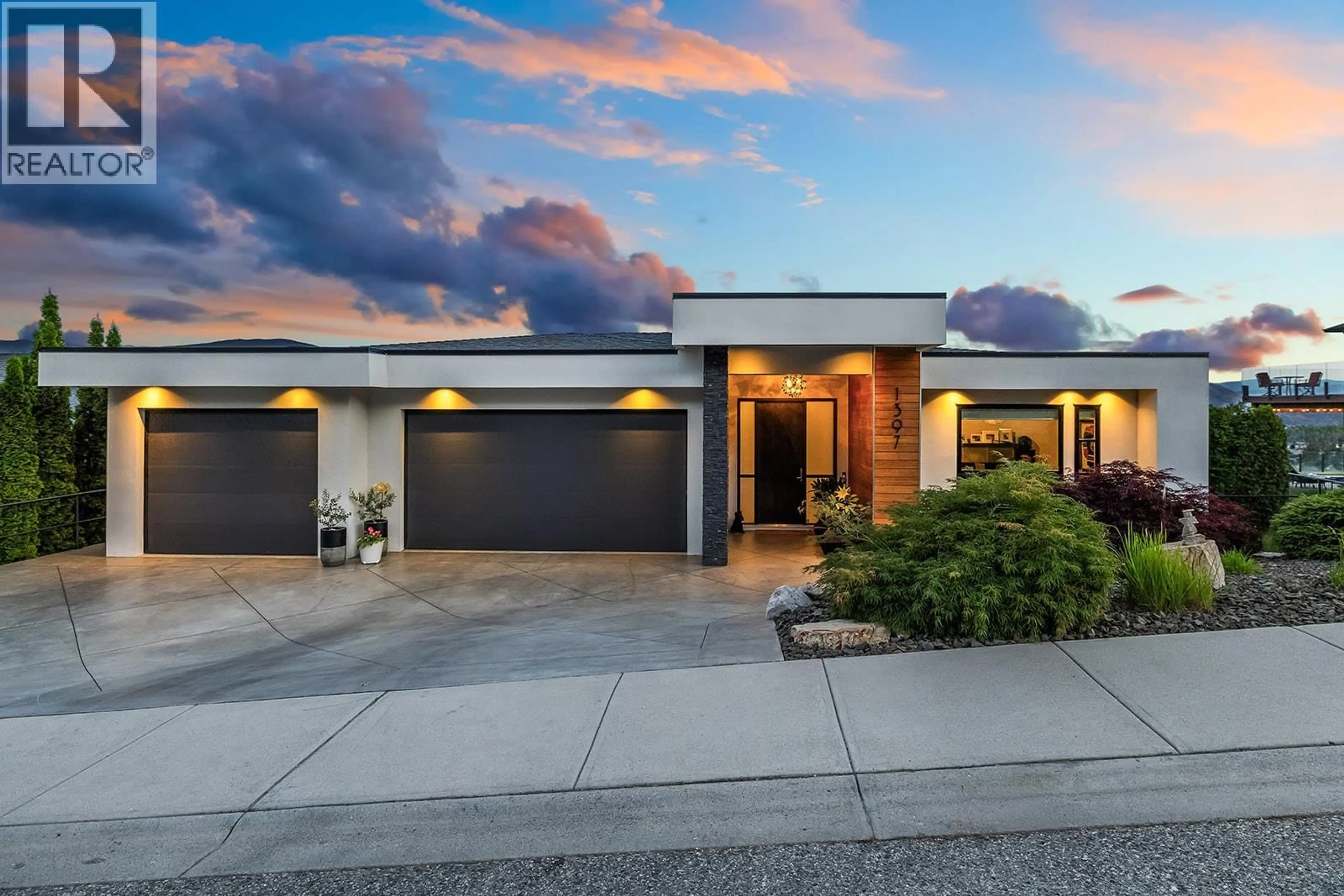 Home with brick exterior material, street for 1397 PINOT NOIR DRIVE, West Kelowna British Columbia V4T3J1