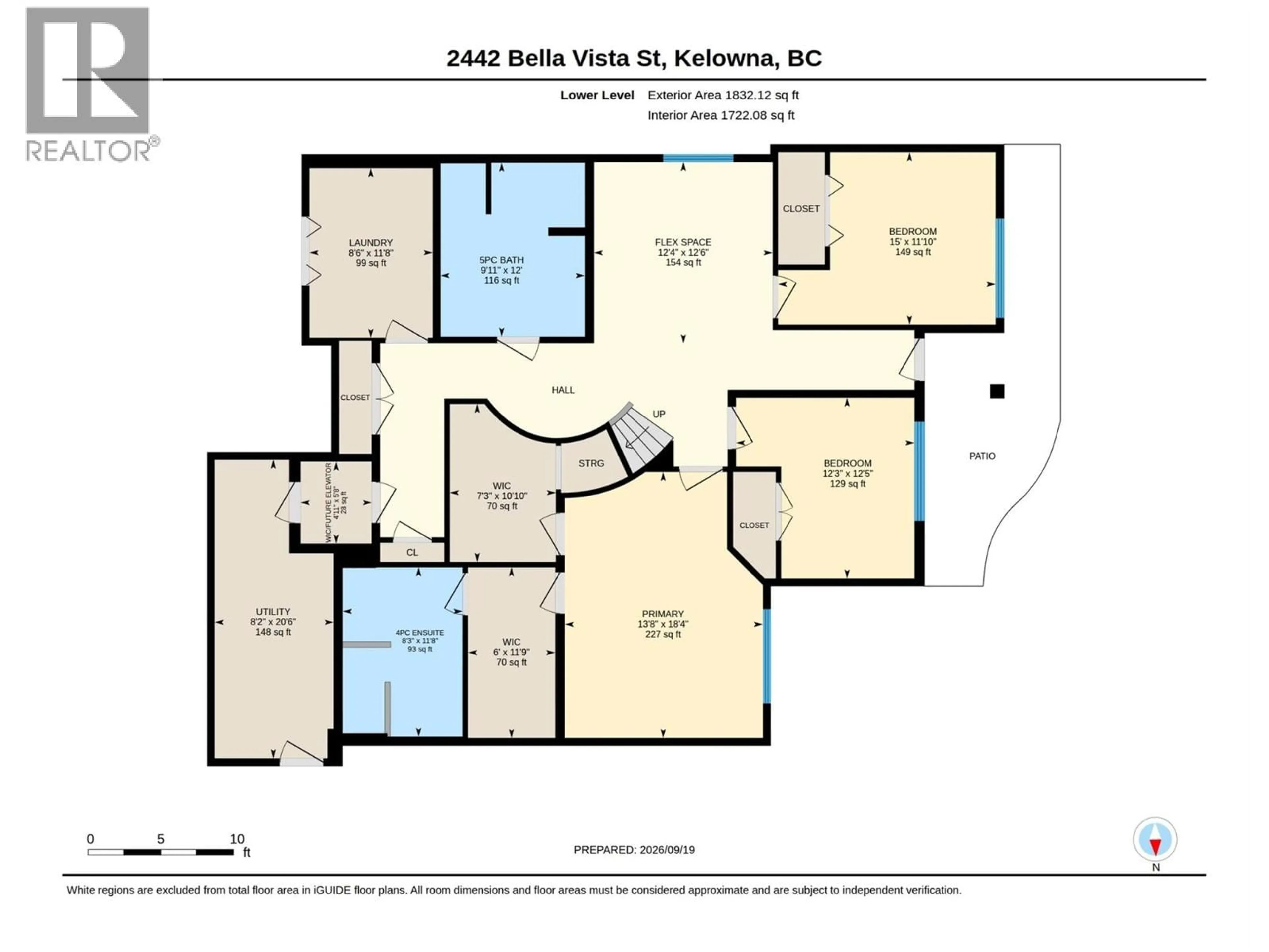 Floor plan for 2442 BELLA VISTA STREET, Kelowna British Columbia V1P1S1