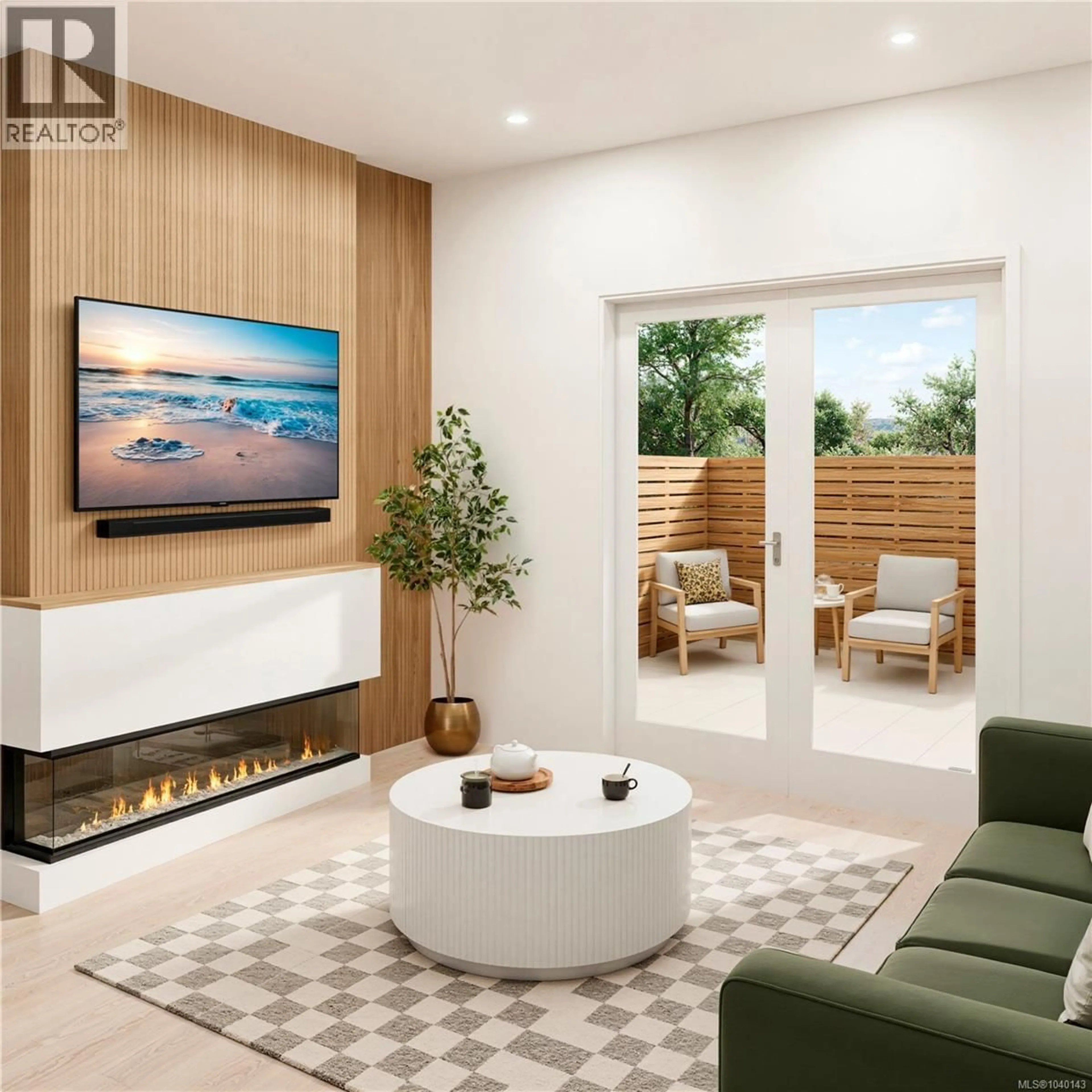 Living room with furniture, wood/laminate floor for 4 - 525 PARADISE STREET, Esquimalt British Columbia V9A5E3