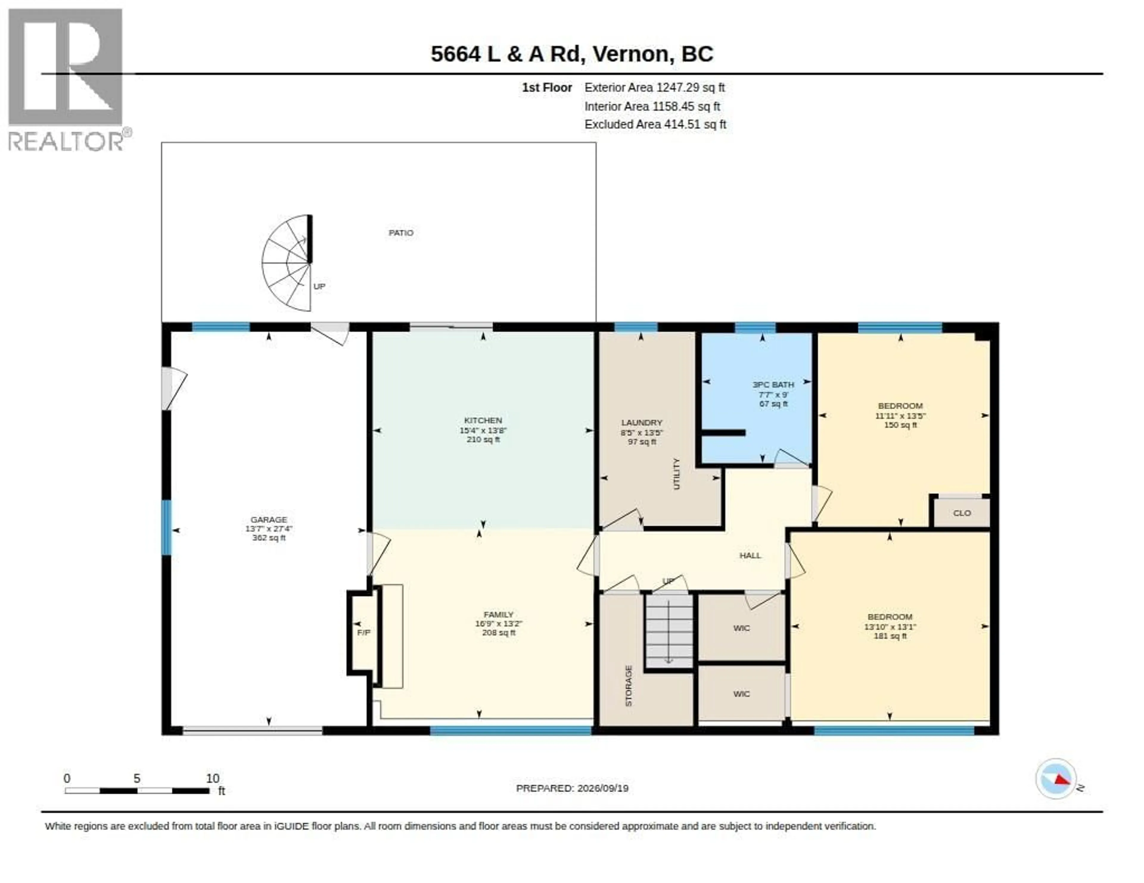 Floor plan for 5664 L & A ROAD, Vernon British Columbia V1B3P7