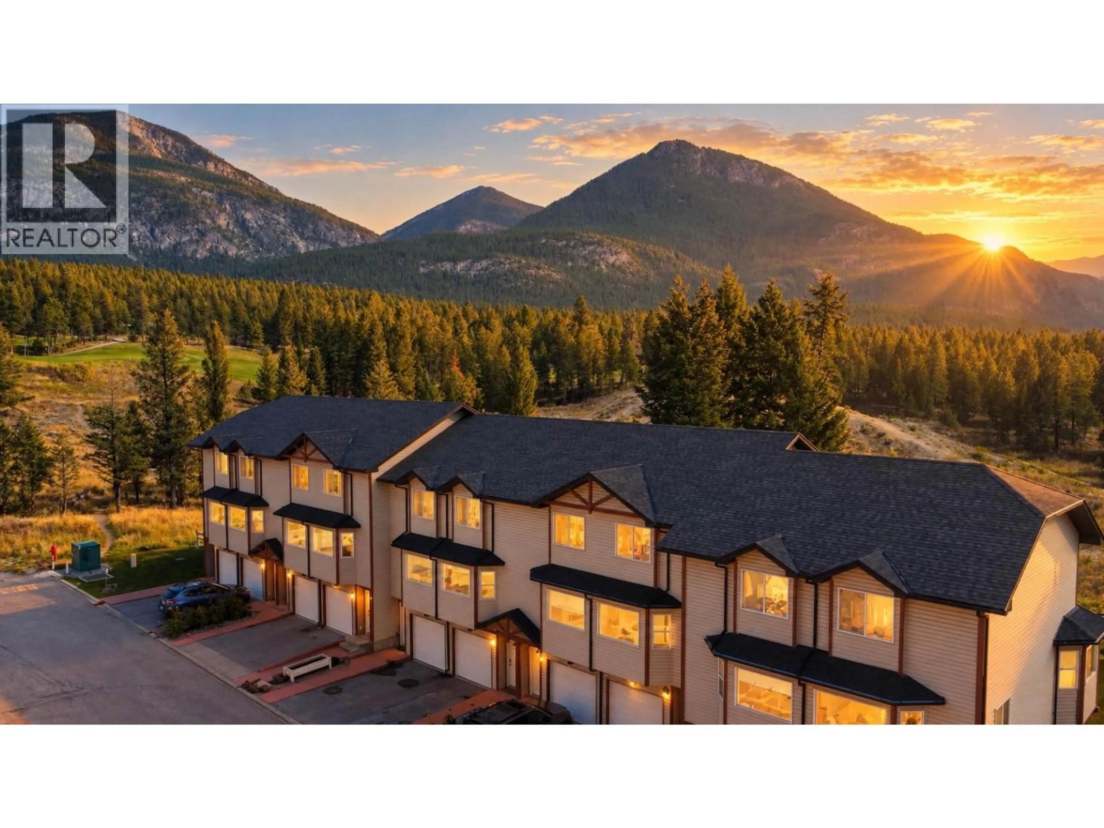 A pic from outside/outdoor area/front of a property/back of a property/a pic from drone, mountain view for 504 - 200 BLACK FOREST TRAIL, Invermere British Columbia V0A1K2