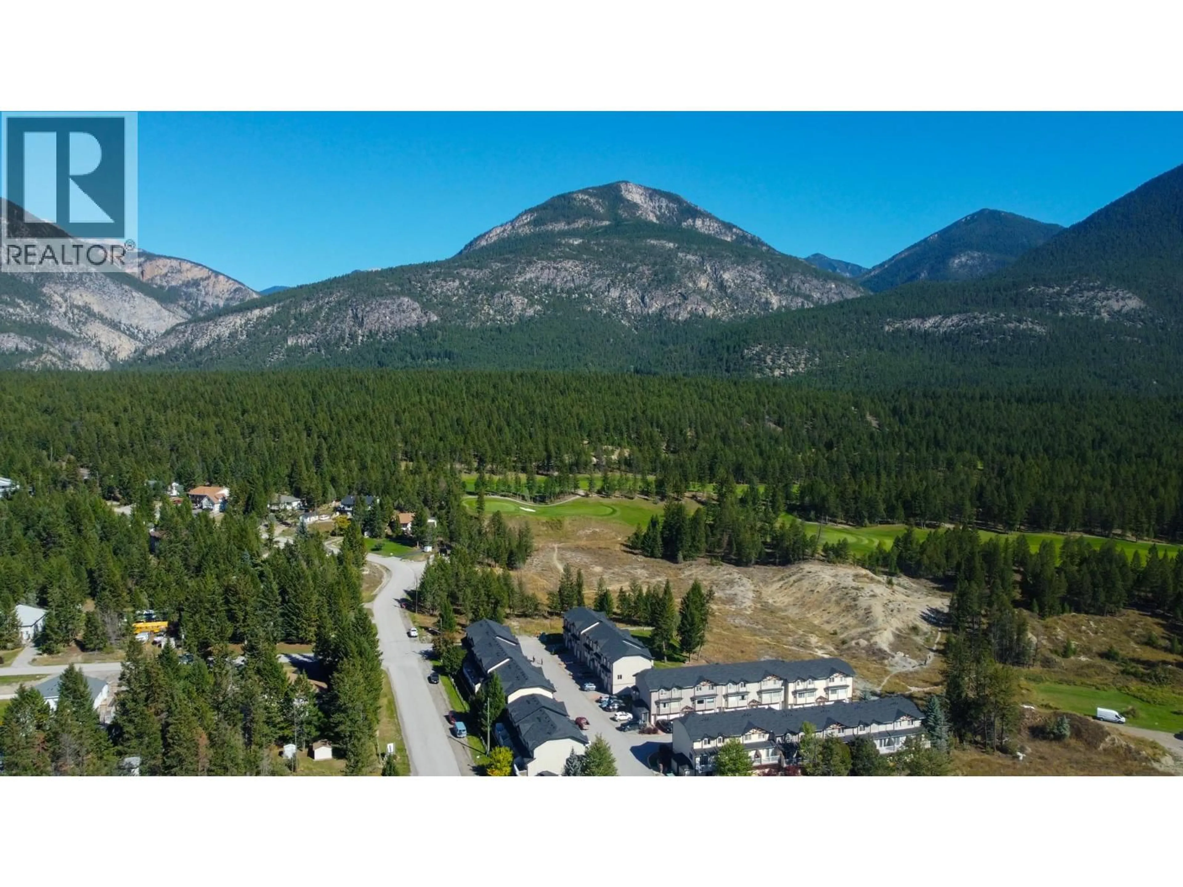 A pic from outside/outdoor area/front of a property/back of a property/a pic from drone, mountain view for 504 - 200 BLACK FOREST TRAIL, Invermere British Columbia V0A1K2