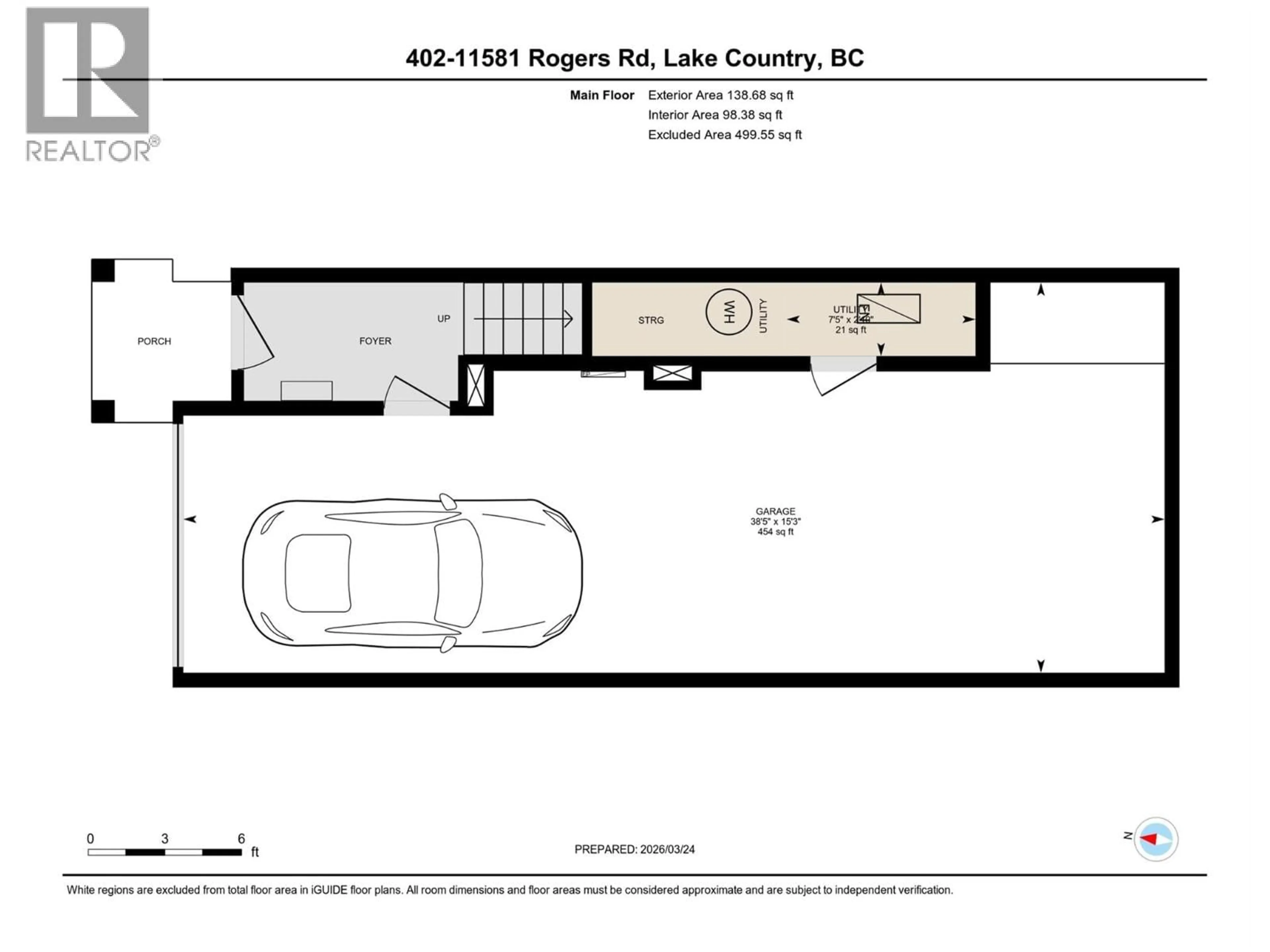 Floor plan for 402 - 11581 ROGERS ROAD, Lake Country British Columbia V4V1X8