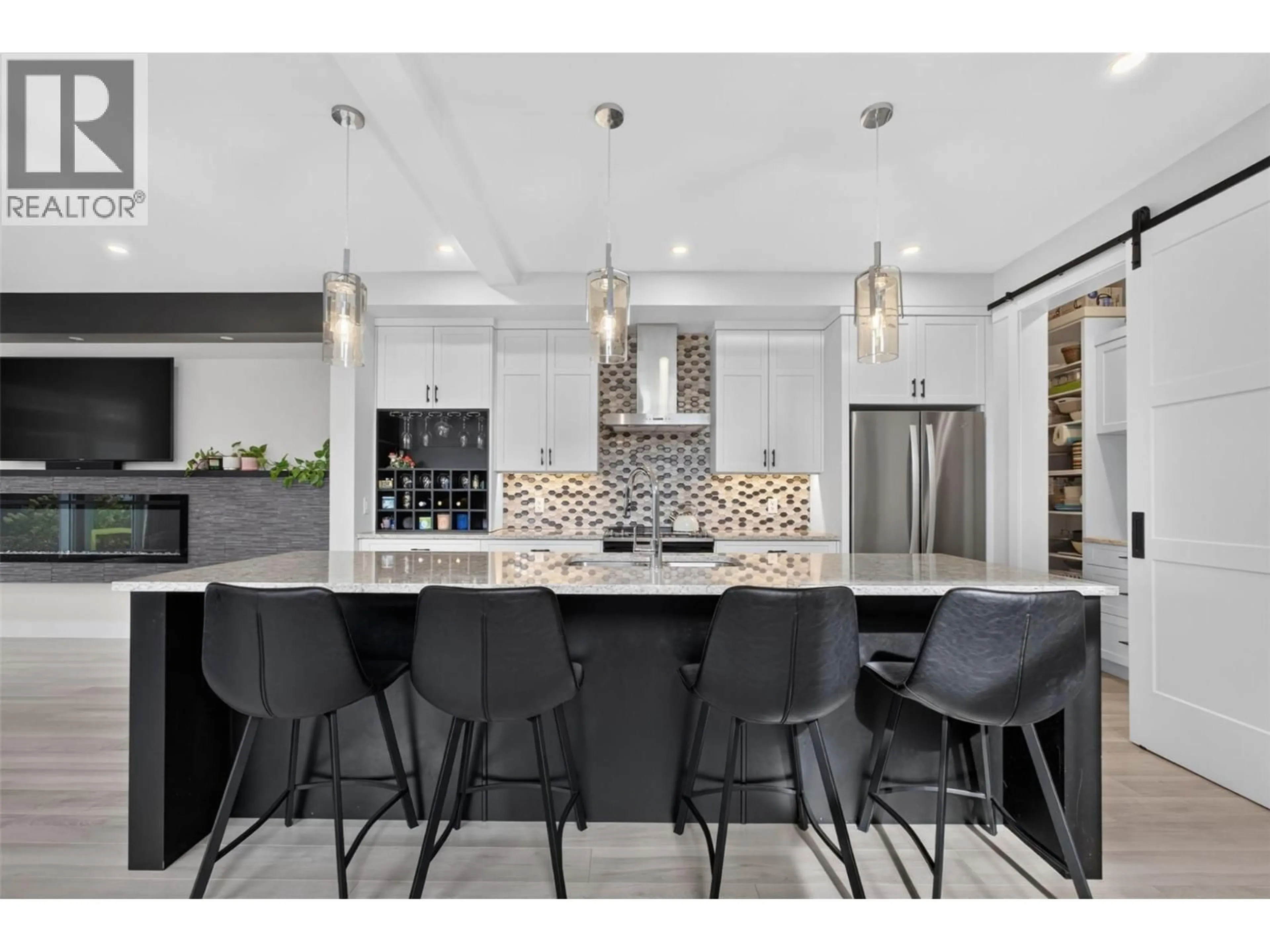 Contemporary kitchen, ceramic/tile floor for 2400 HAWKS BOULEVARD, West Kelowna British Columbia V4T0A7