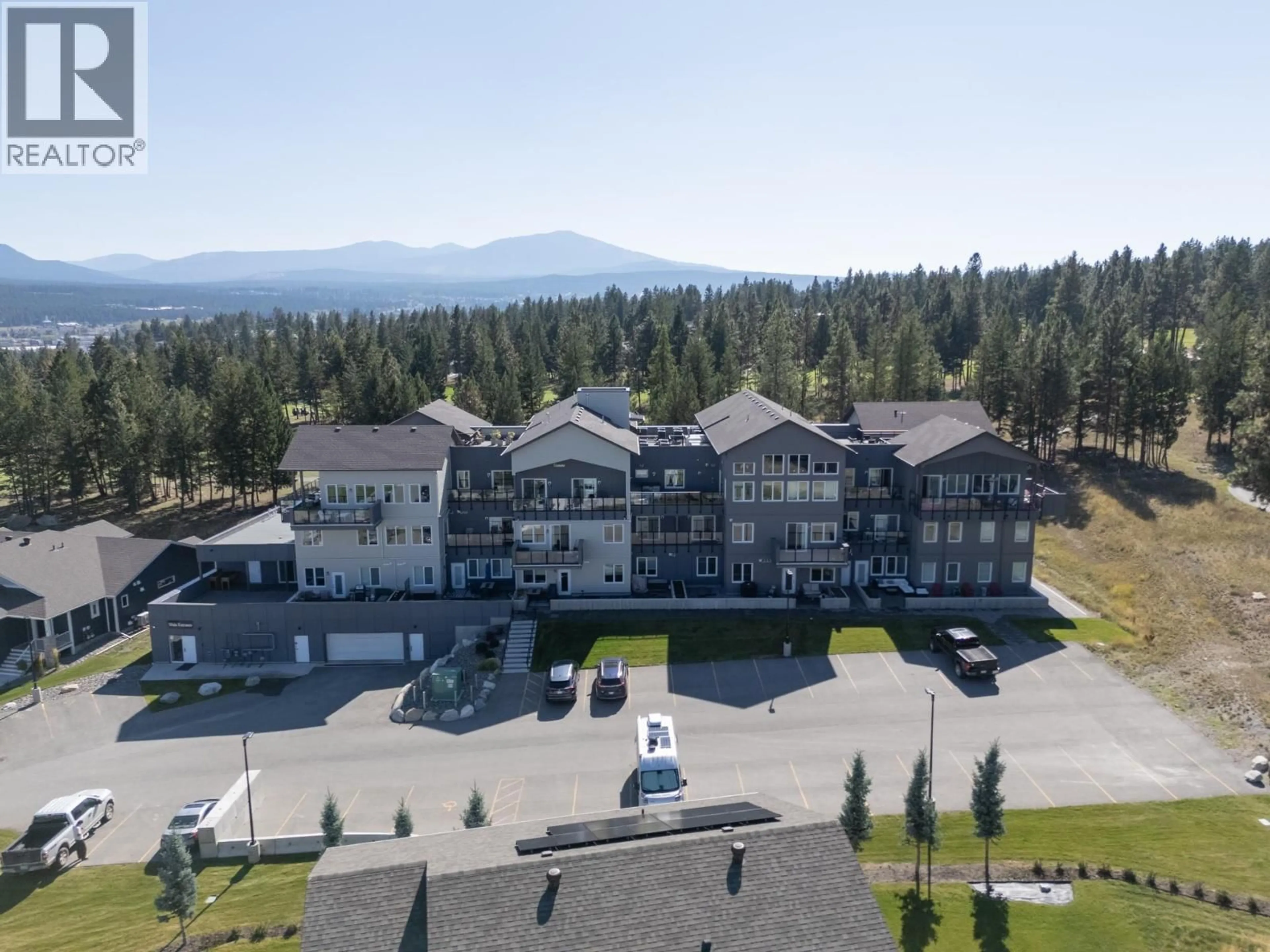 A pic from outside/outdoor area/front of a property/back of a property/a pic from drone, mountain view for 202 - 355 LEGACY LOOKOUT, Cranbrook British Columbia V1C0E6