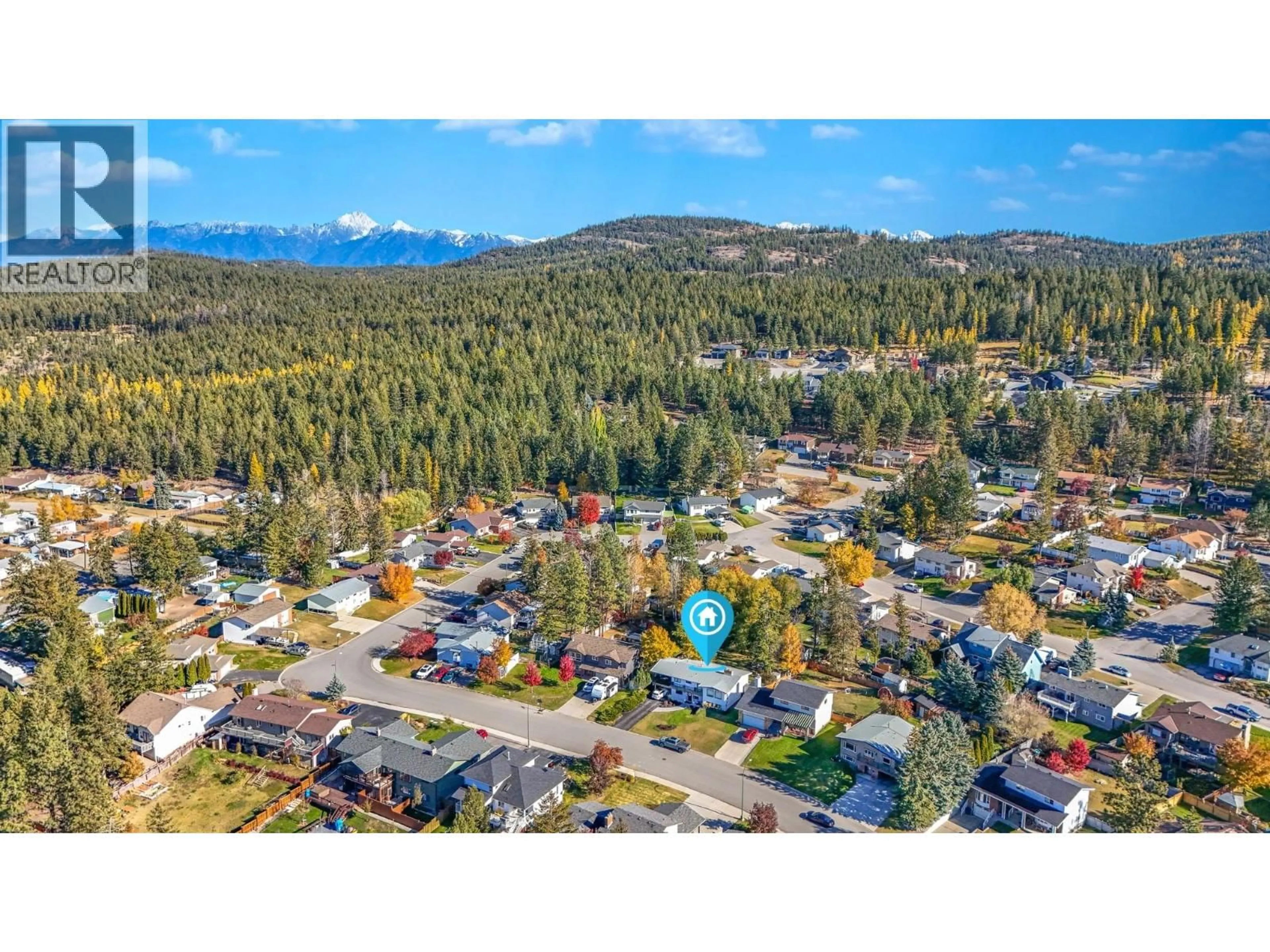 A pic from outside/outdoor area/front of a property/back of a property/a pic from drone, mountain view for 1816 MT CONNELL CRESCENT, Cranbrook British Columbia V1C5V7