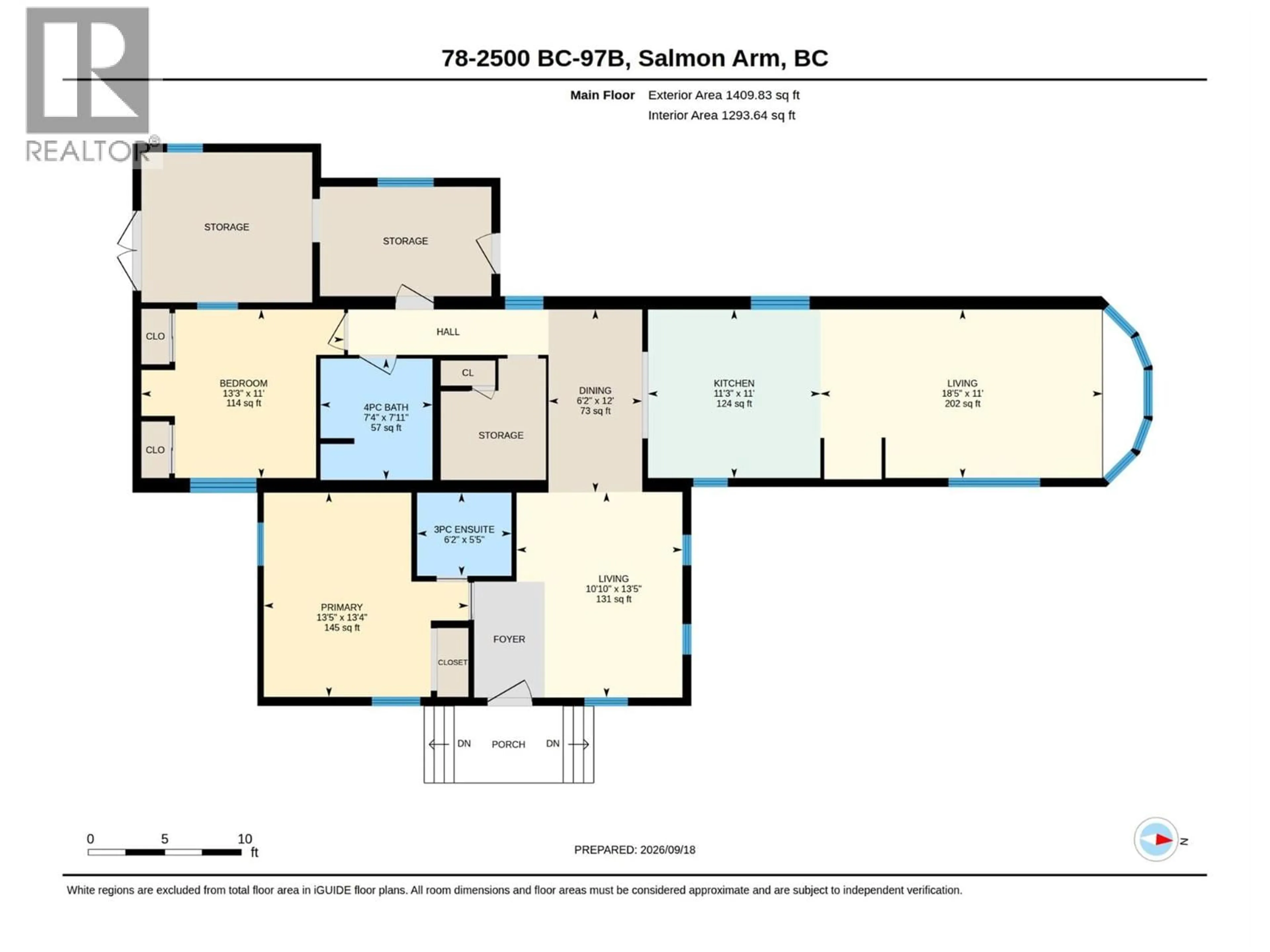 Floor plan for 78 - 2500 97B HIGHWAY SOUTHEAST, Salmon Arm British Columbia V1E1C1